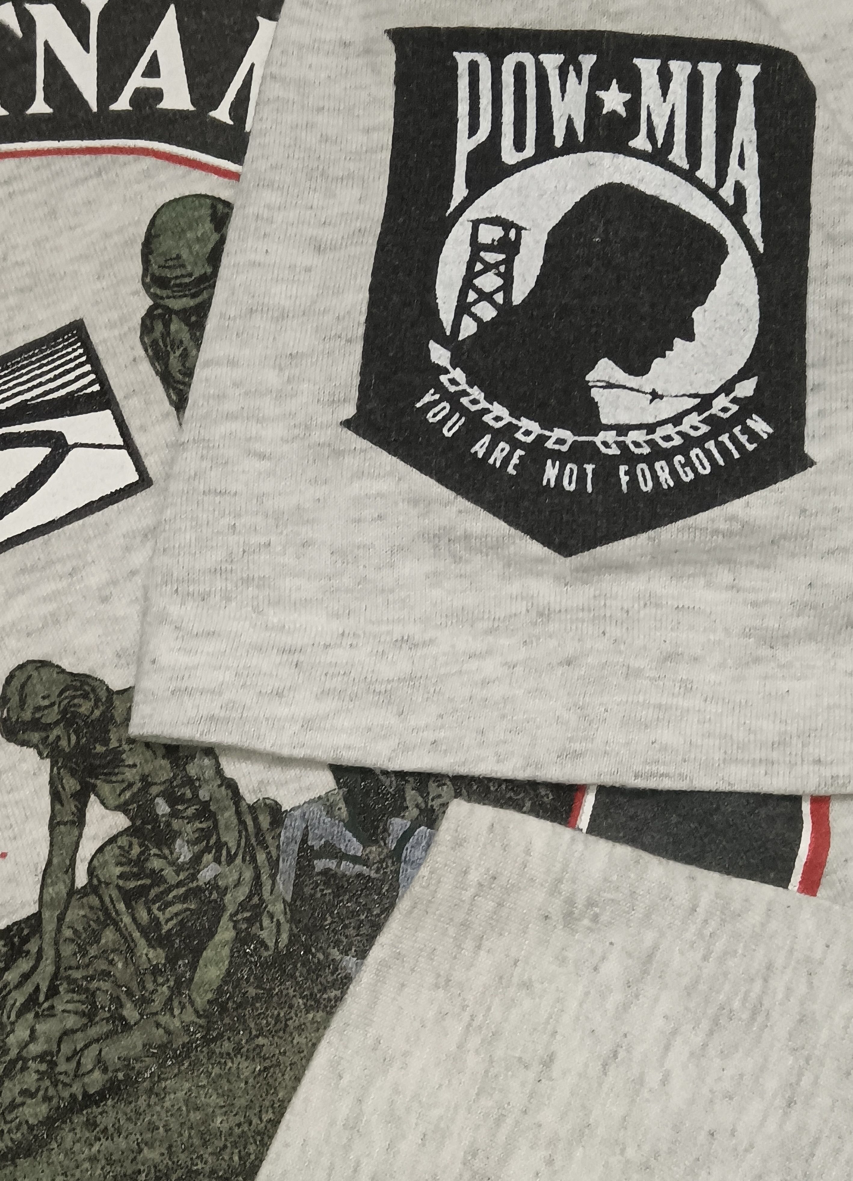 Vintage VINTAGE 80s NEW JERSEY VIETNAM VETERAN MEMORIAL SHIRT Size US XL / EU 56 / 4 - 3 Thumbnail