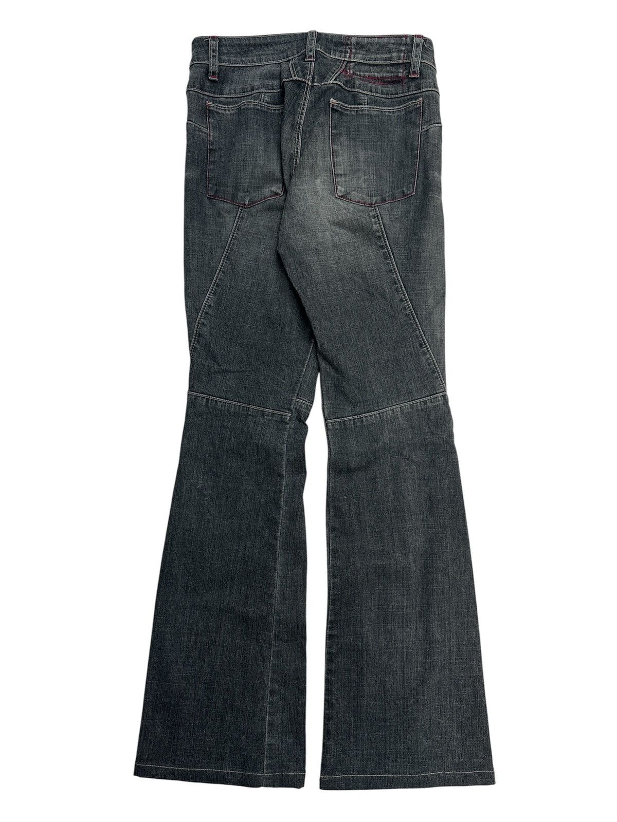 Marithe + Francois Girbaud Y2K X-Seam Flare Jeans Size US 27 - 2 Thumbnail