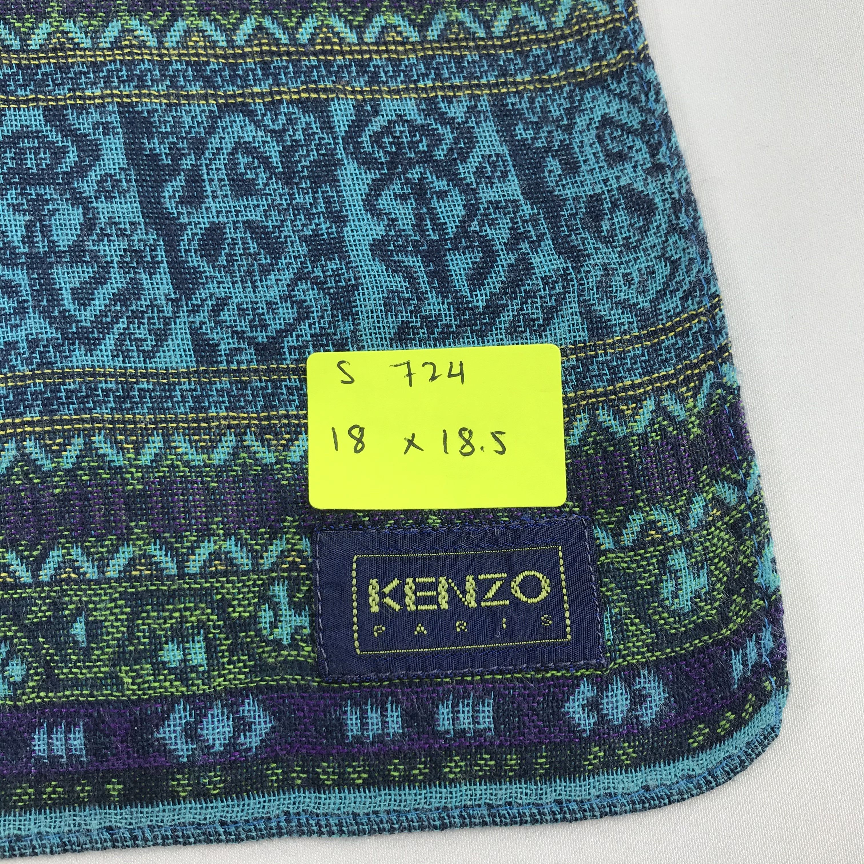 Kenzo × Vintage Kenzo Bandana / Handkerchief / Neckerchief - S724 Size ONE SIZE - 5 Thumbnail