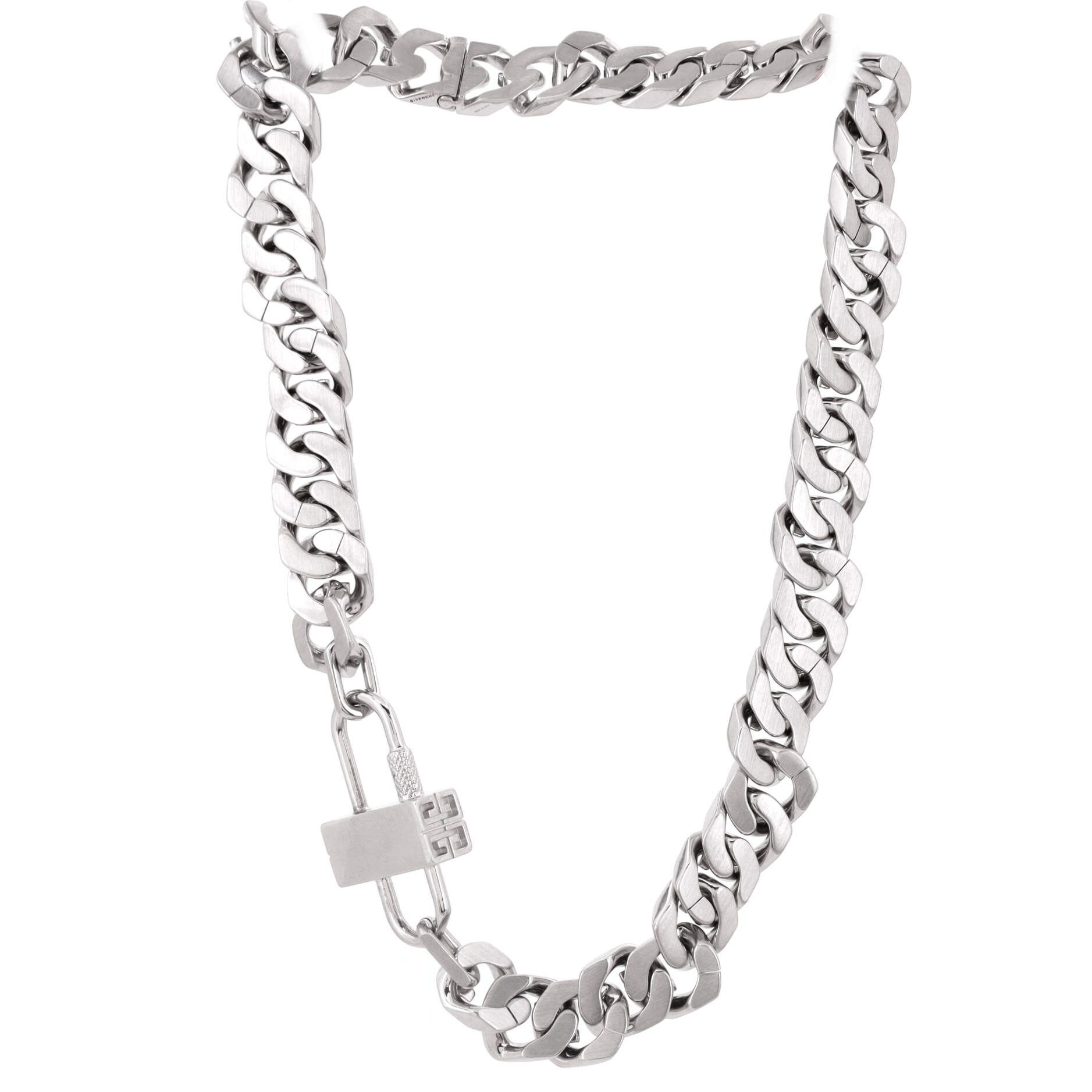 Givenchy Lock G-Chain Station Necklace Metal Size ONE SIZE - 1 Thumbnail