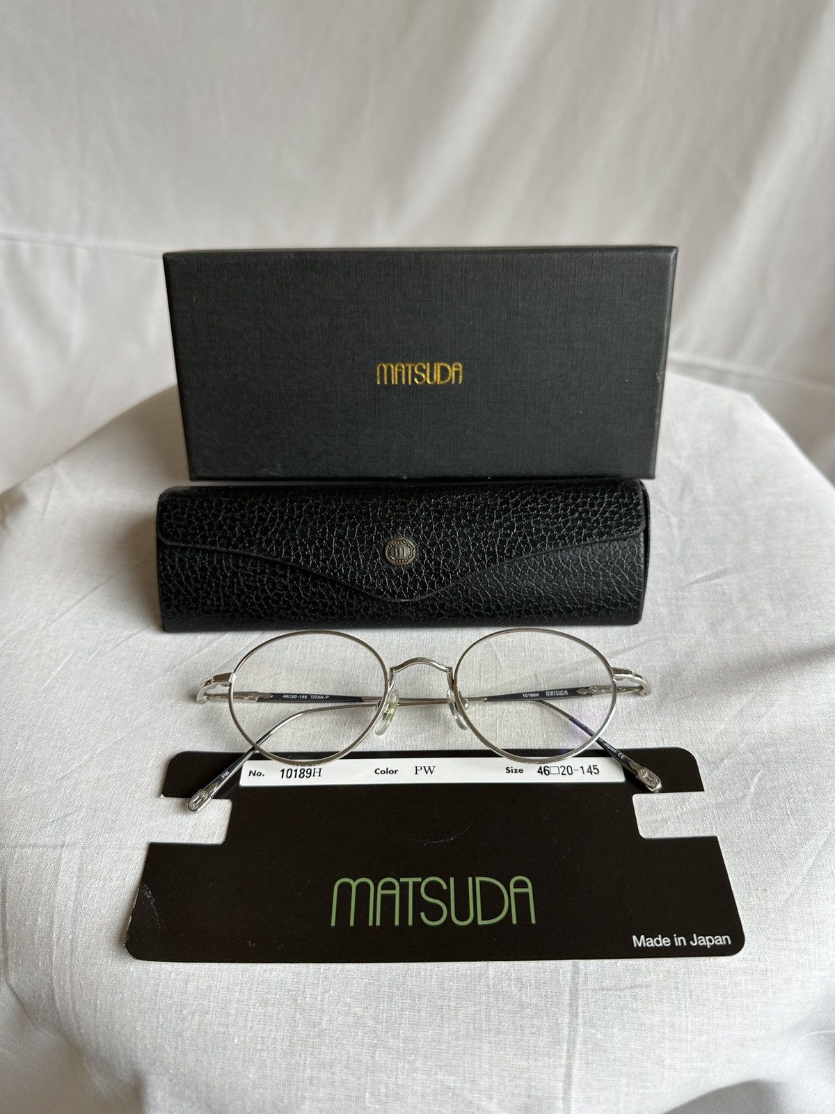 Matsuda Matsuda 10189H Palladium White titanium heritage glasses Size ONE SIZE - 1 Thumbnail