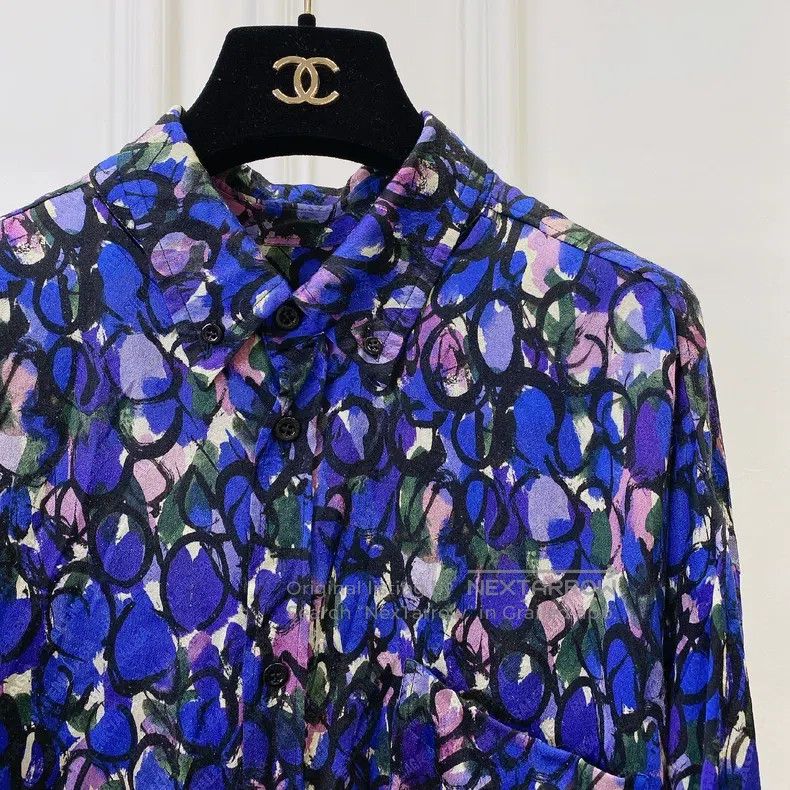 Balenciaga Balenciaga All-over Logo Patterned Shirt, Size 34 Size XXS / US 00 / IT 34 - 4 Thumbnail