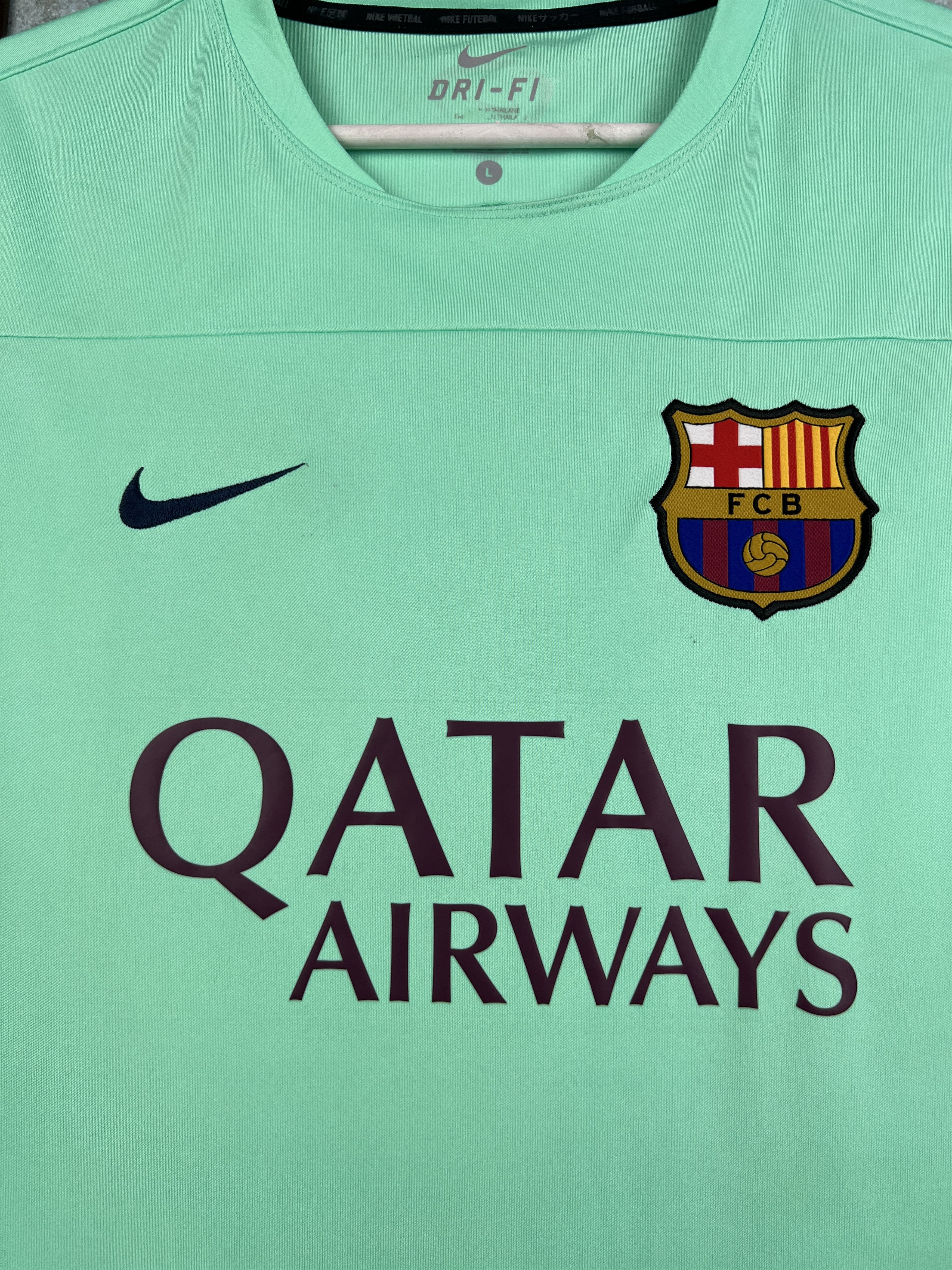 Nike FC Barcelona Football Train Shirt Soccer Jersey Trikot Size US L / EU 52-54 / 3 - 3 Thumbnail