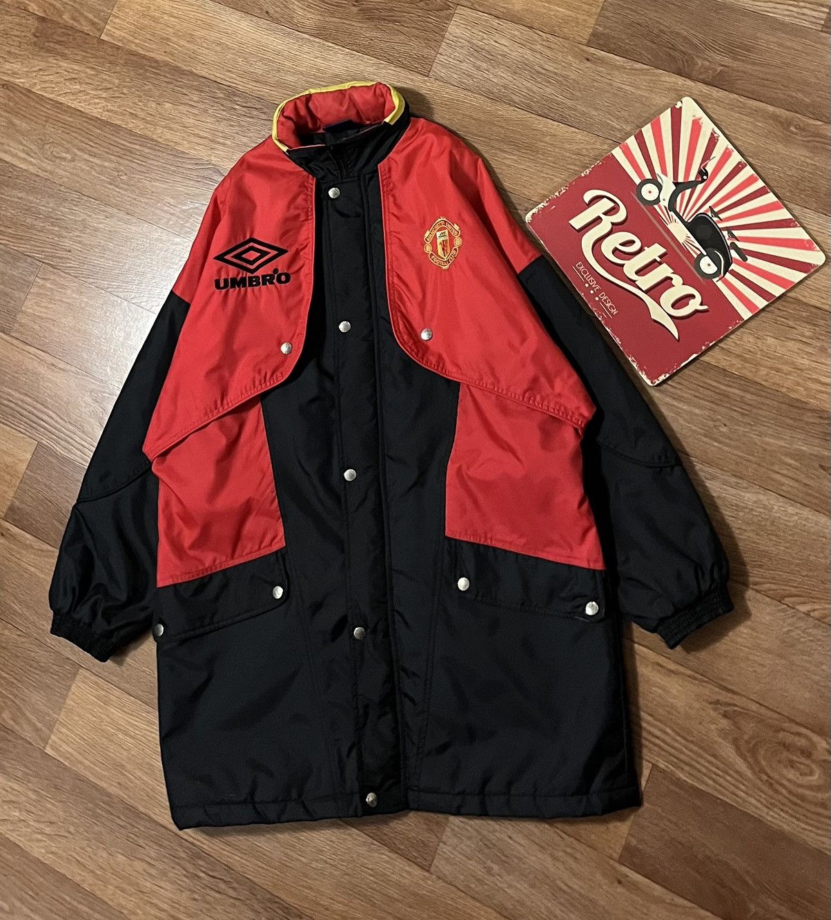 Umbro Vintage Umbro Manchester United Soccer Cost Training Jacket Size US L / EU 52-54 / 3 - 2 Thumbnail