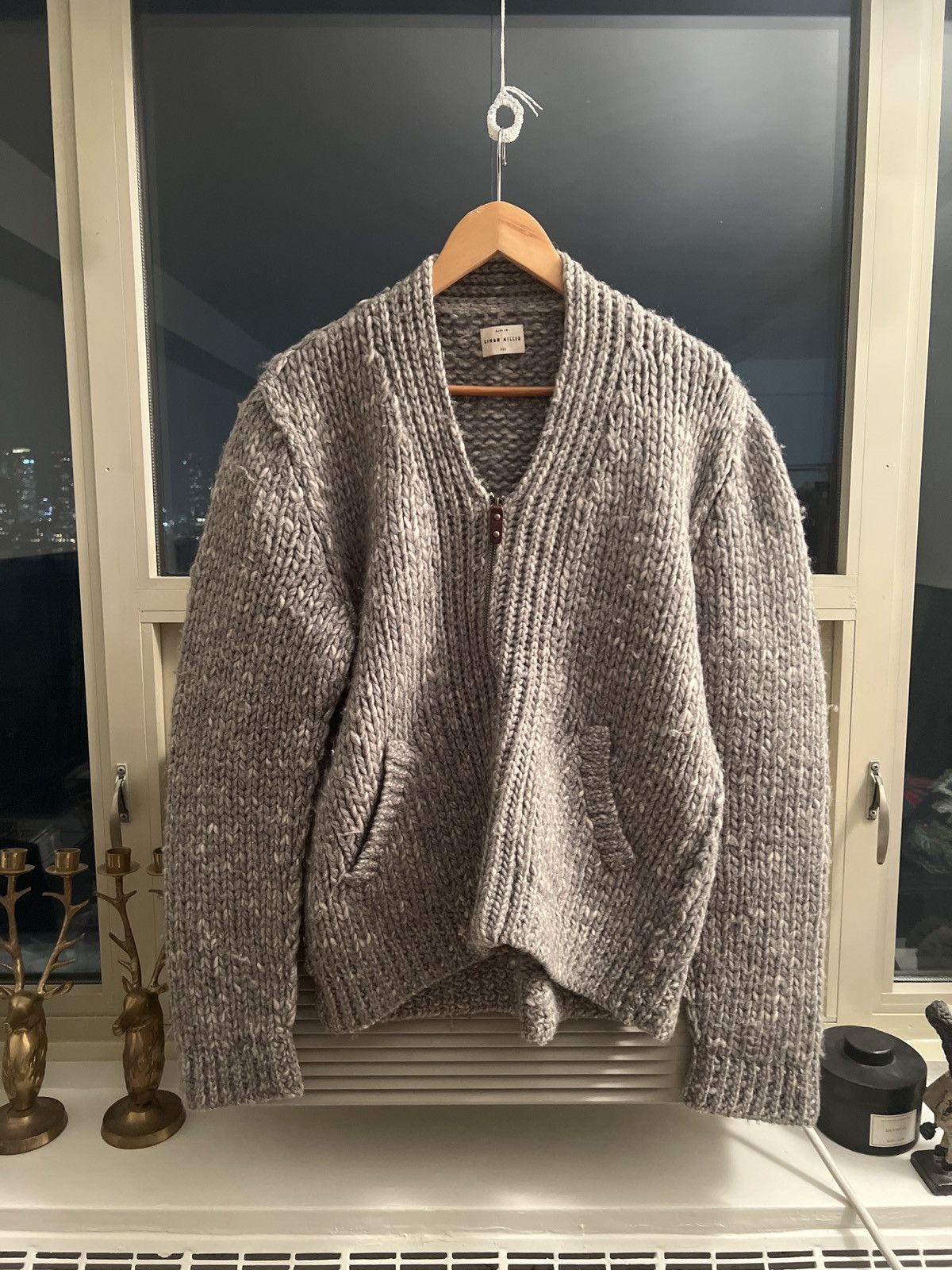 Simon Miller Simon Miller Heavyweight Knit Wool Zip Up Sweater Size US M / EU 48-50 / 2 - 1 Thumbnail
