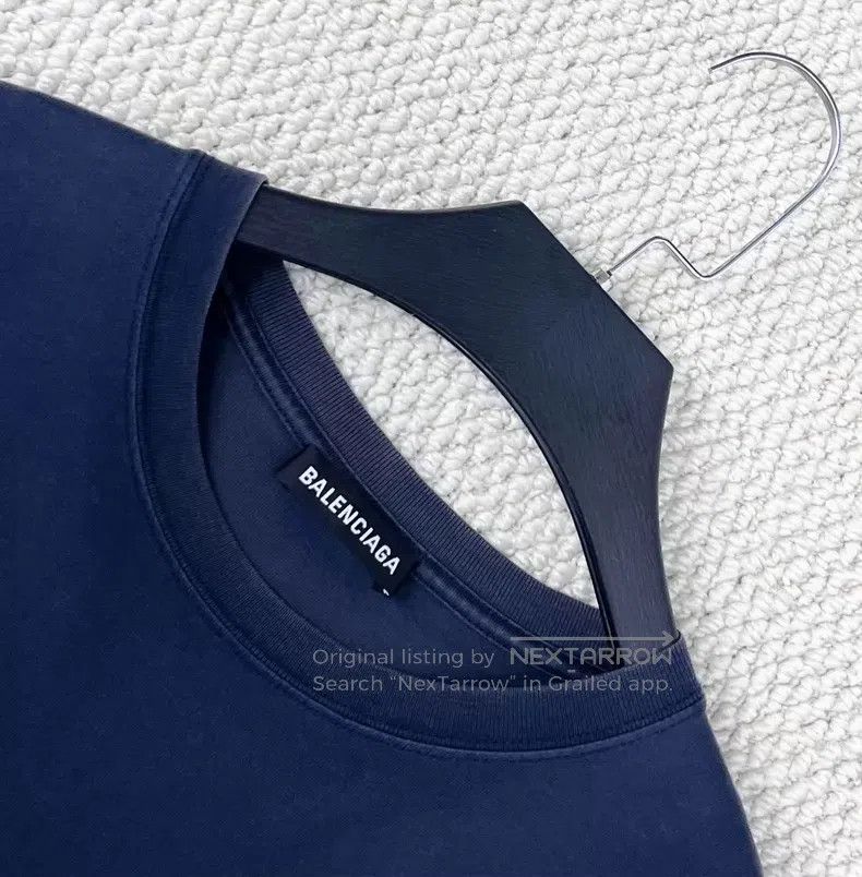 Balenciaga Balenciaga Navy Blue Coca-Cola Wave Front and Back Logo Sh Size US XS / EU 42 / 0 - 3 Thumbnail
