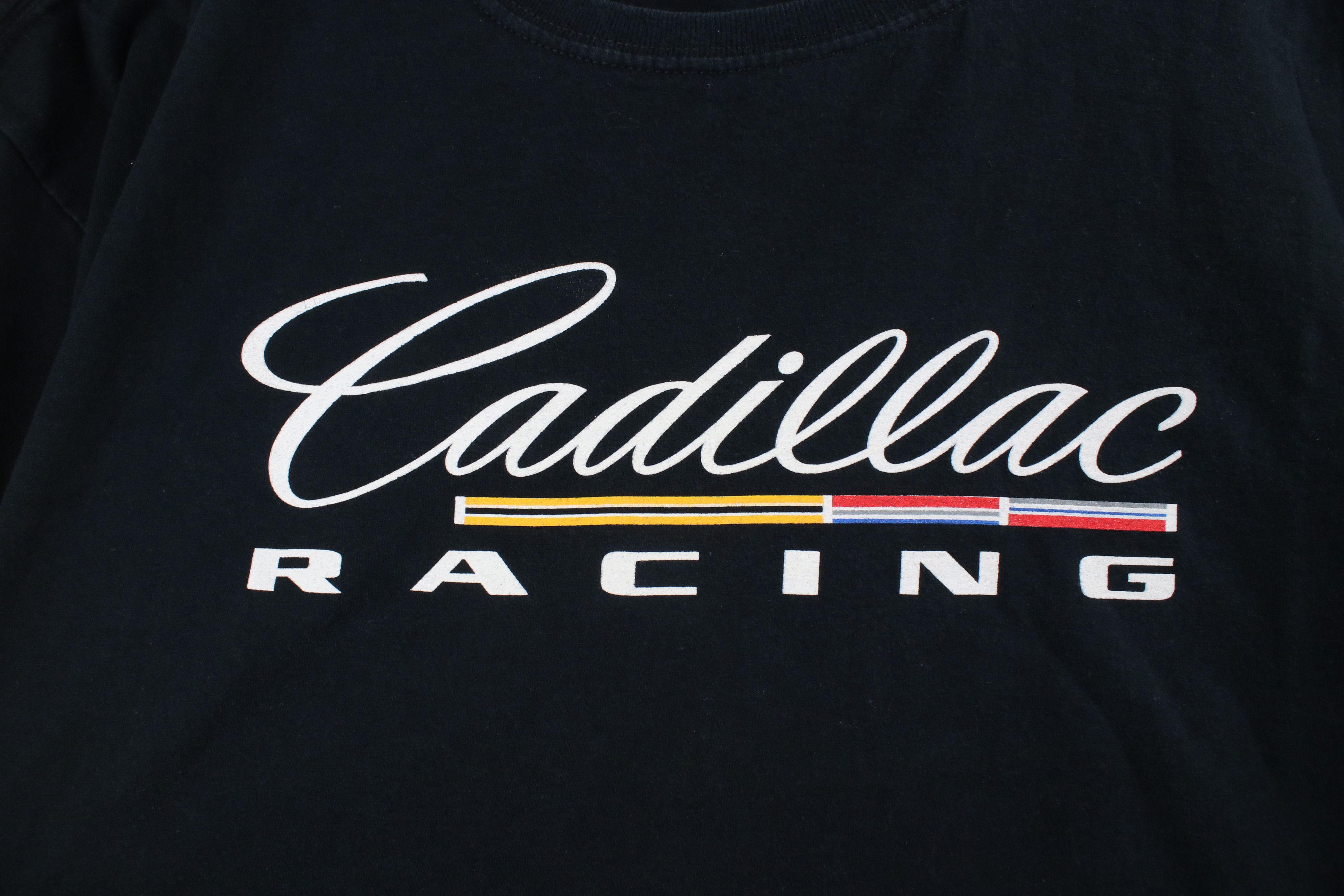 Vintage Vintage 90s Y2K Spell Out Cadillac Racing T-Shirt Black Size US XXL / EU 58 / 5 - 4 Thumbnail