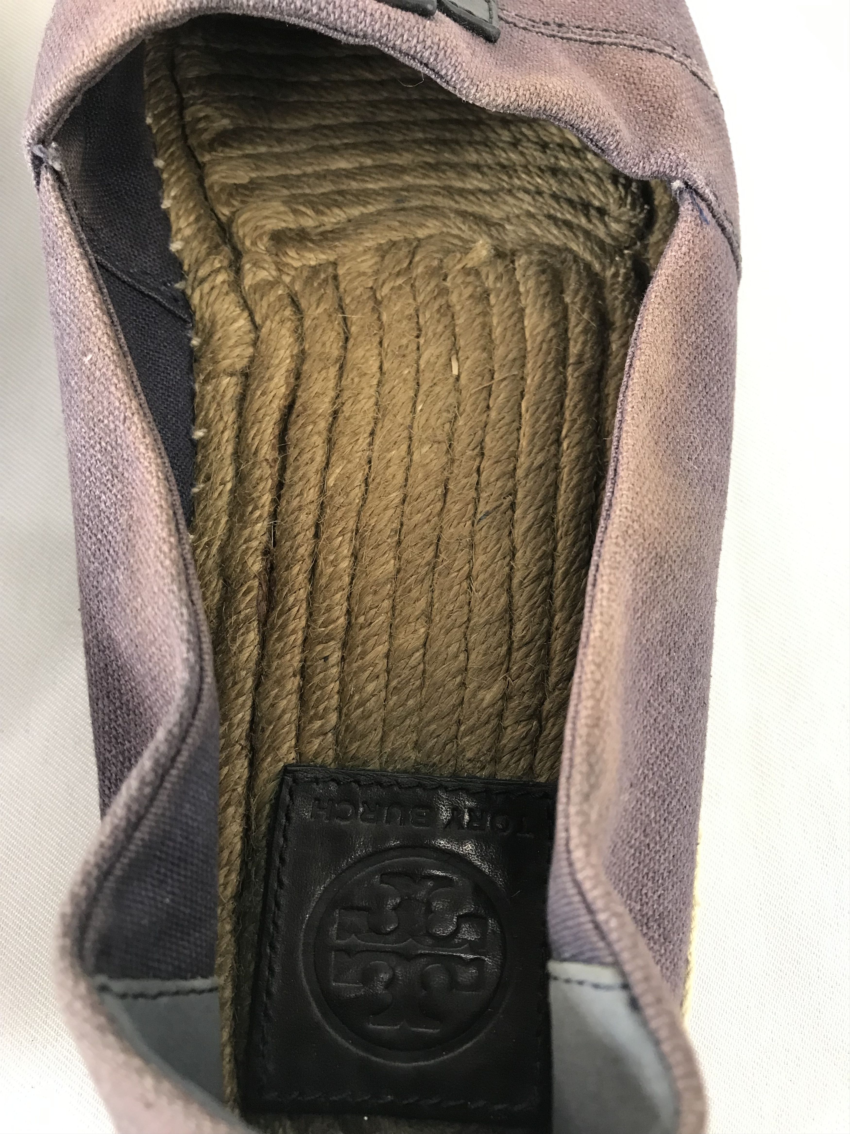 Tory Burch Tory Burch Canvas Patent Leather Logo Espadrille Flat Shoe Size US 9 / IT 39 - 5 Thumbnail