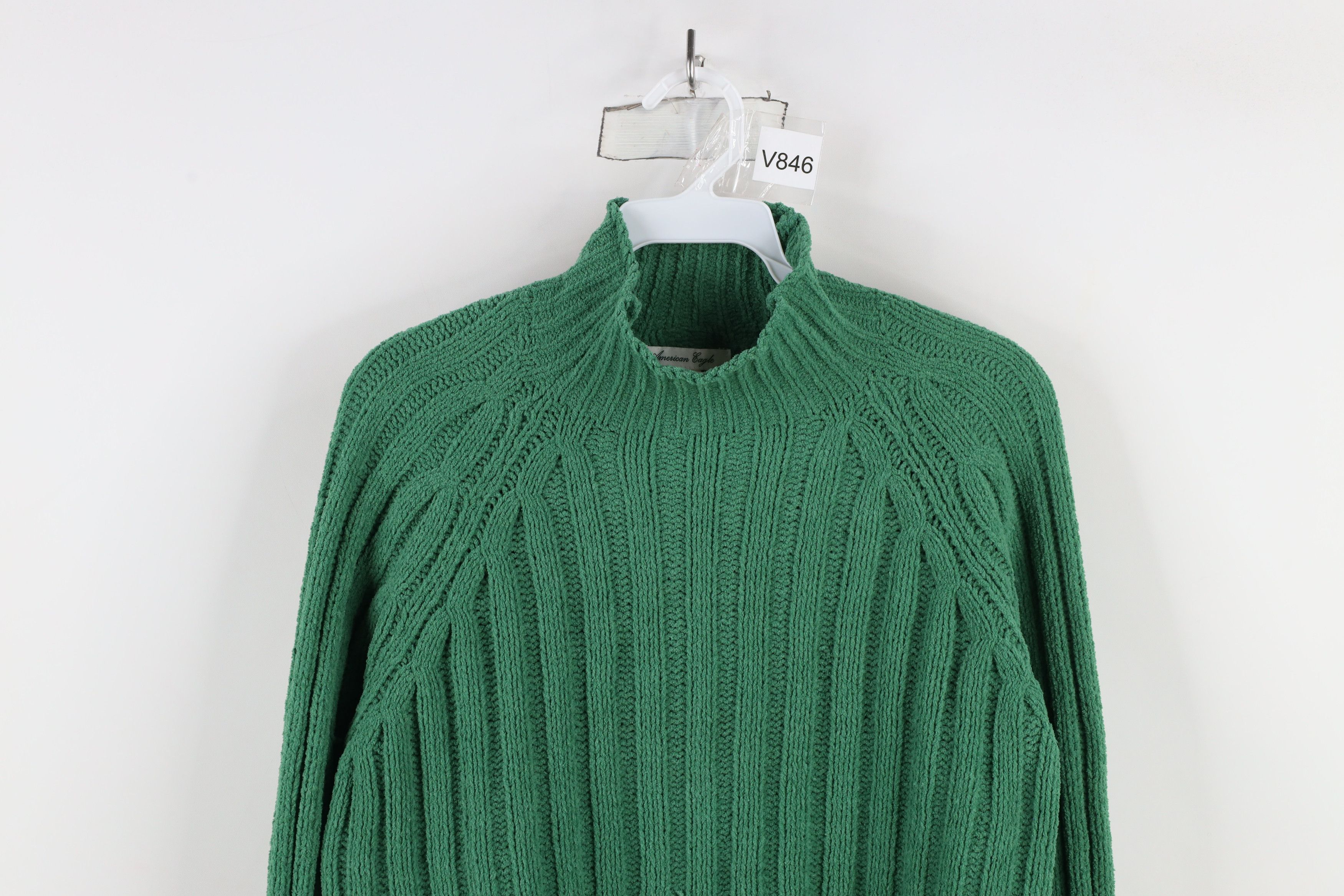 American Eagle Outfitters × Vintage Vintage 90s Y2K American Eagle Chenille Fleece Sweater Size S / US 4 / IT 40 - 2 Thumbnail