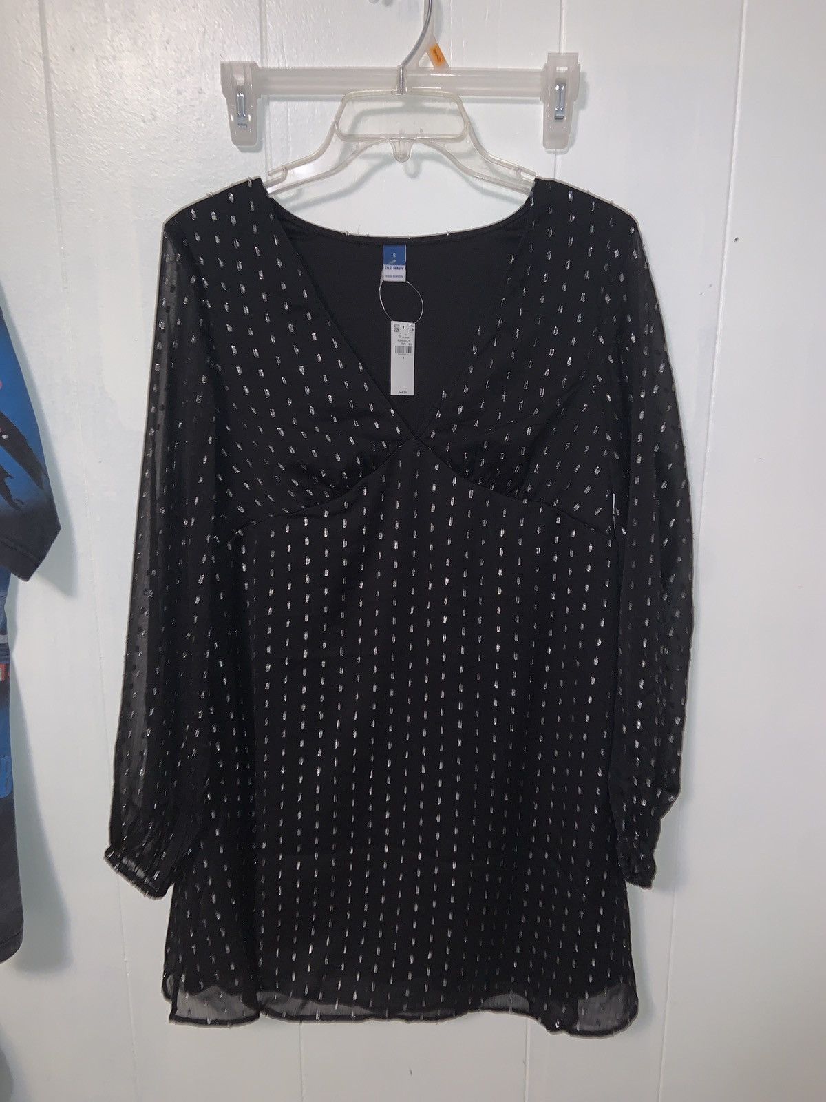Old Navy Womens - V-Neck Swiss Dot - Mini Dress - Size Small Size S / US 4 / IT 40 - 6 Thumbnail