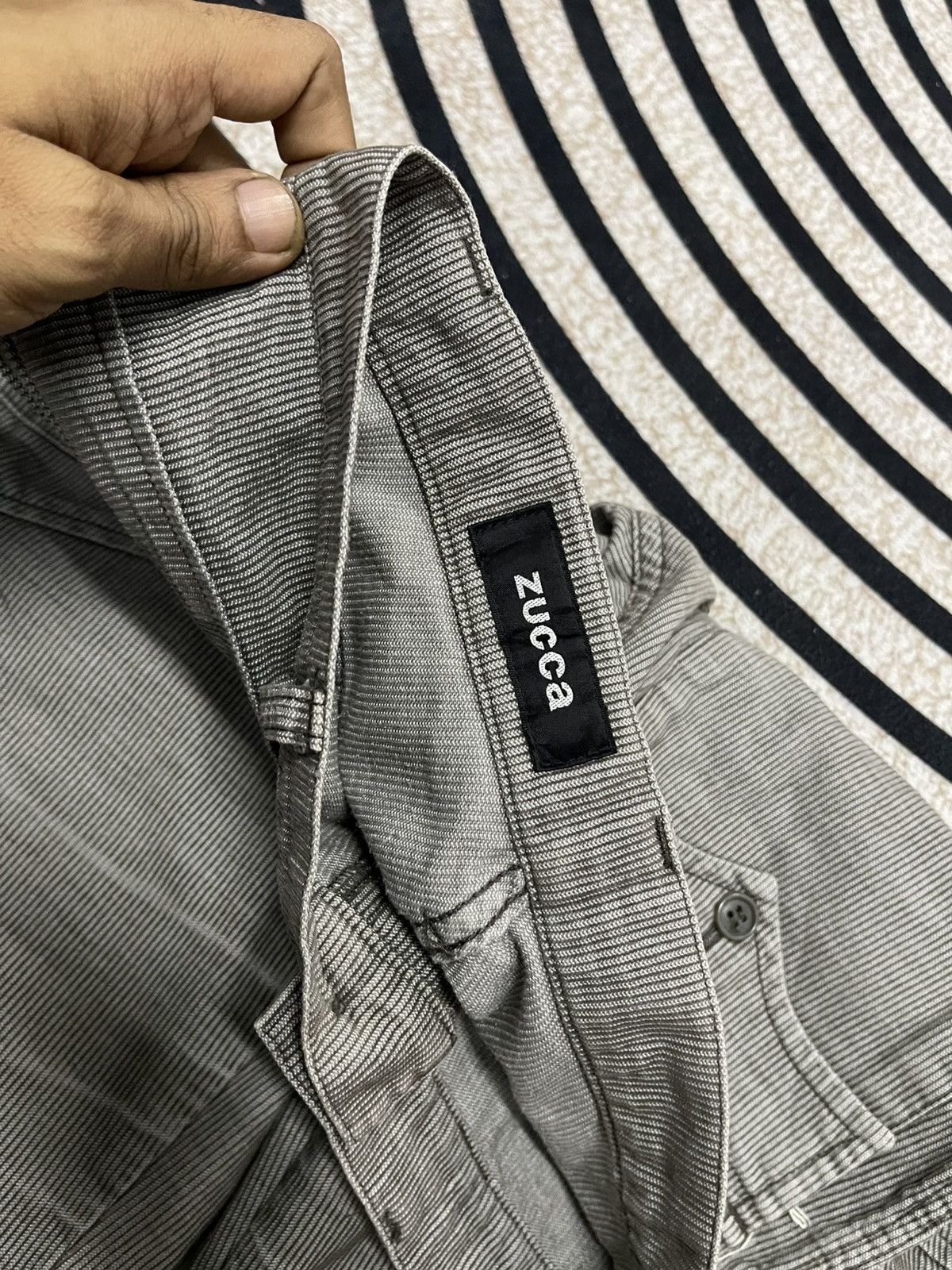 If Six Was Nine × Issey Miyake × Zucca 90s ISSEY MIYAKE CORDUROY PANT RARE DESIGN Size US 26 / EU 42 - 9 Thumbnail