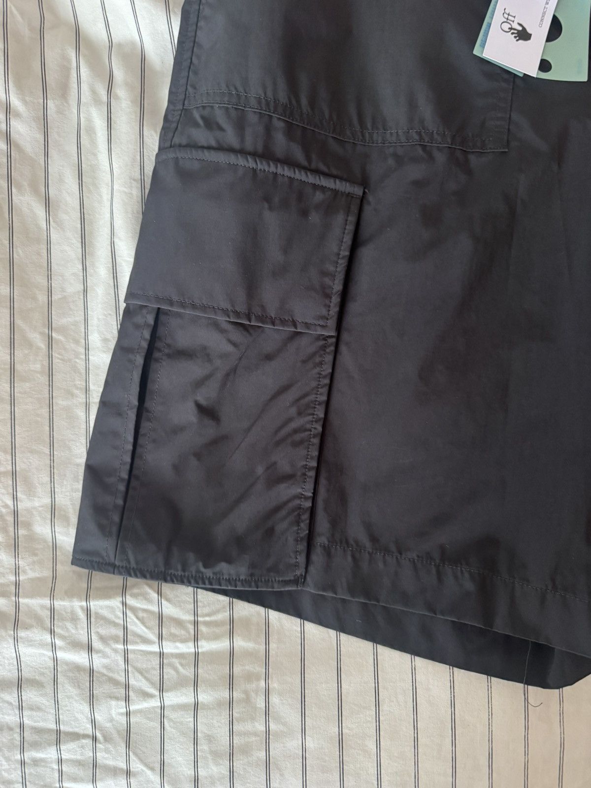 Off-White Off-White Industrial Cargo Shorts Black 32 Size US 32 / EU 48 - 14 Thumbnail