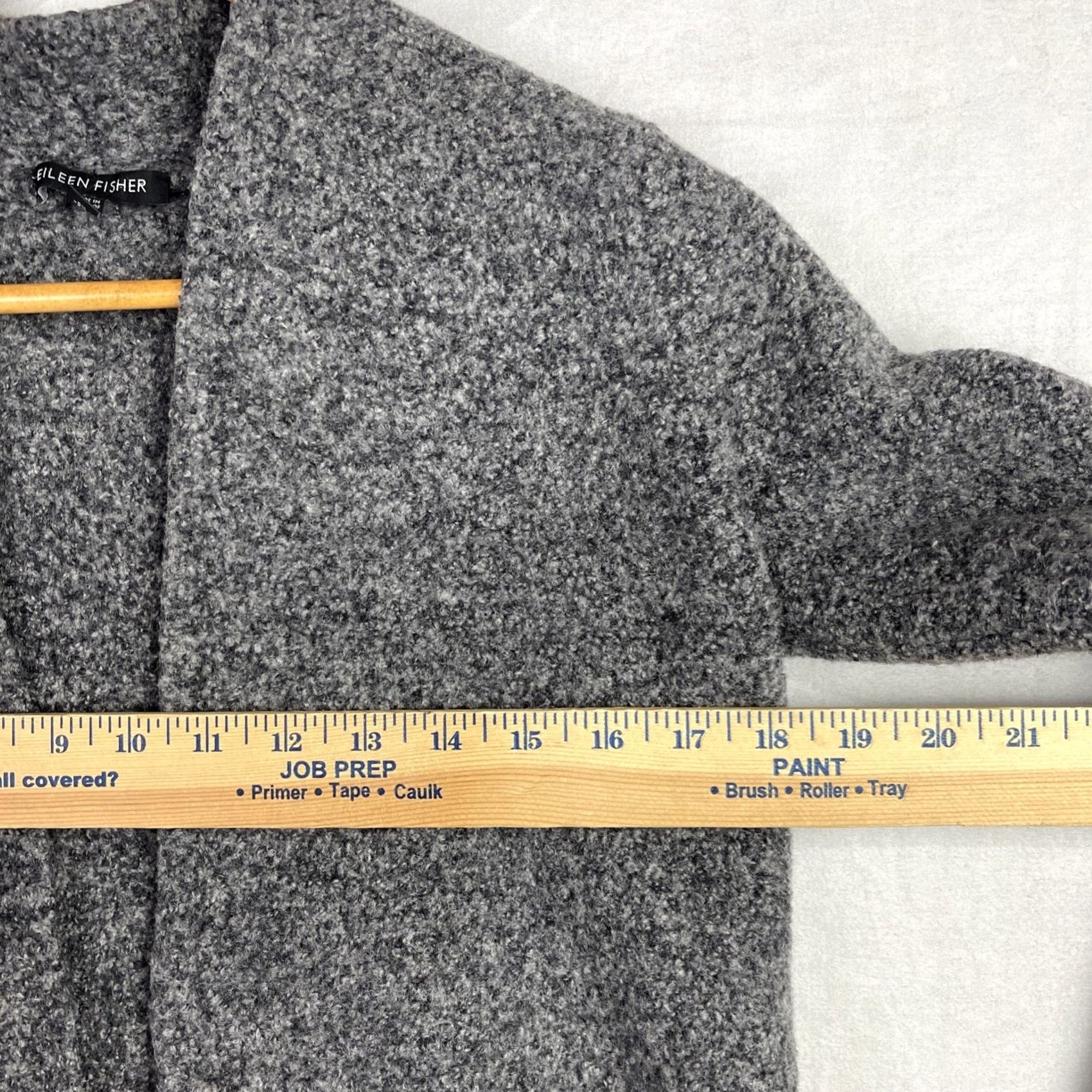 Eileen Fisher Eileen Fisher Sweater Cardigan Womens XL Gray Open Front Wool Cashmere Blend XS? Size XL / US 12-14 / IT 48-50 - 6 Thumbnail