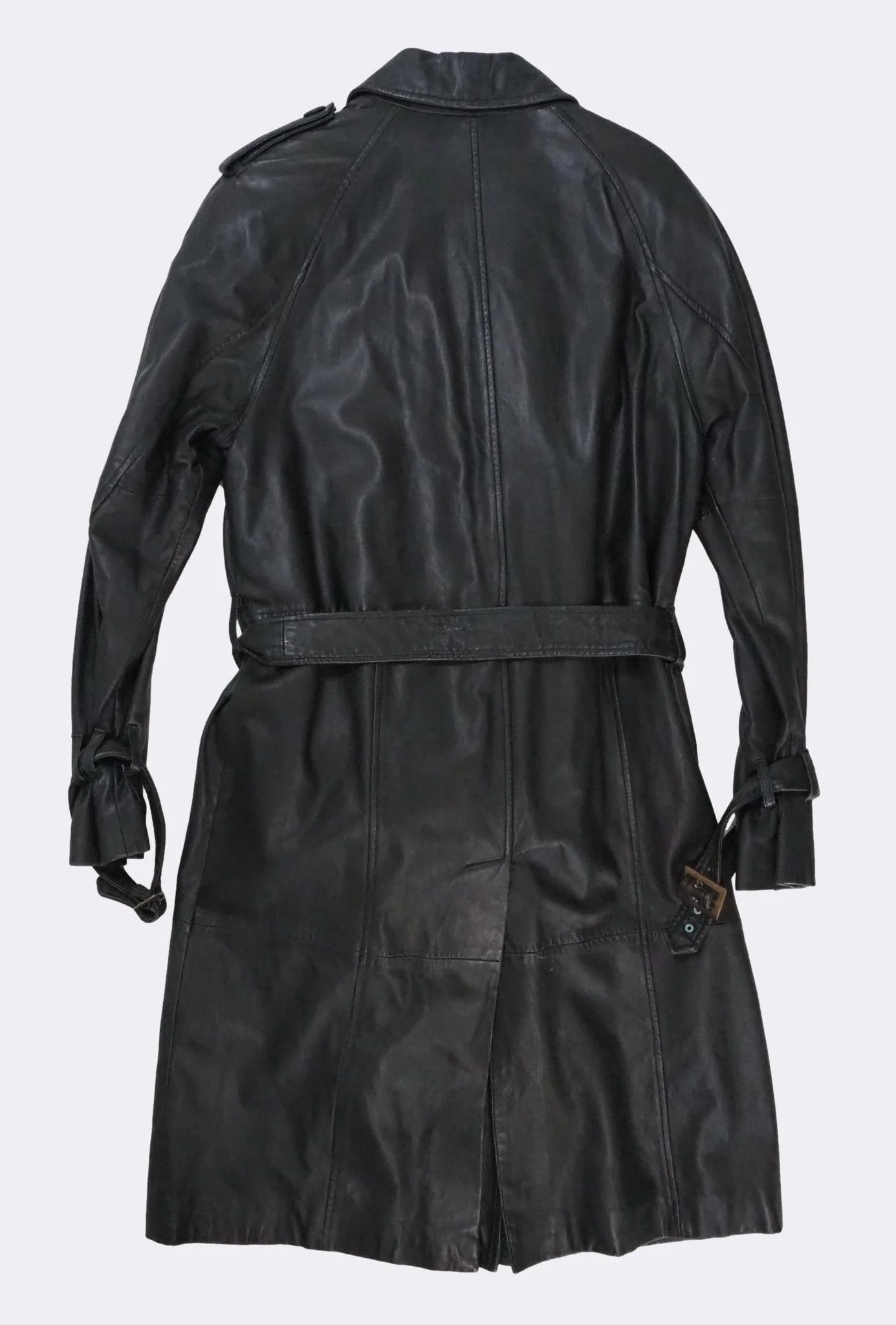 Cavalli Class Men's Cavalli Classs Leather Belted Trench Coat Jacket $1230 Size US M / EU 48-50 / 2 - 10 Thumbnail