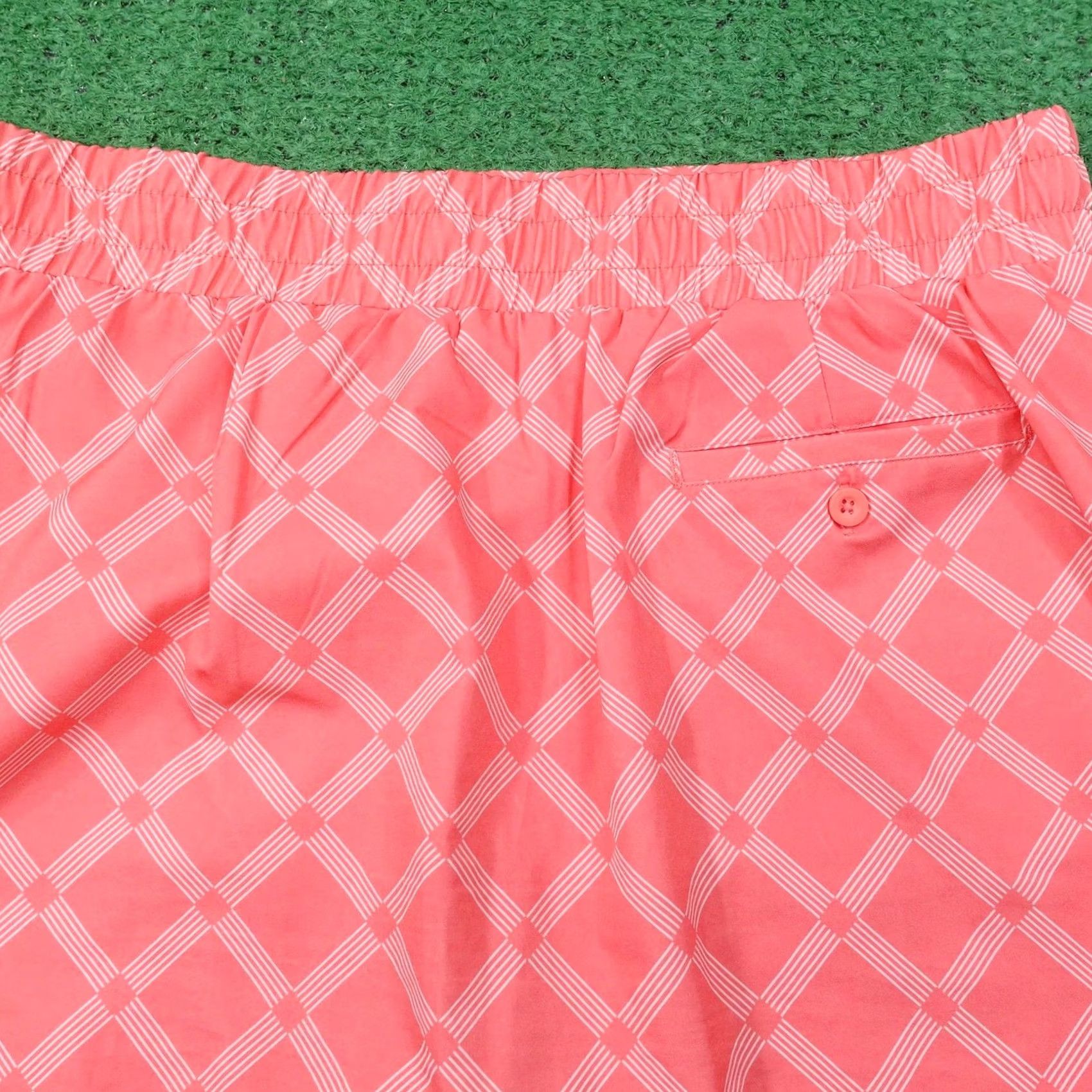 Kyodan Kyodan Golf Womens M Pink Argyle Skort - Regular Shorts Polyester Microfiber Skirt Size 32" / US 10 / IT 46 - 4 Thumbnail
