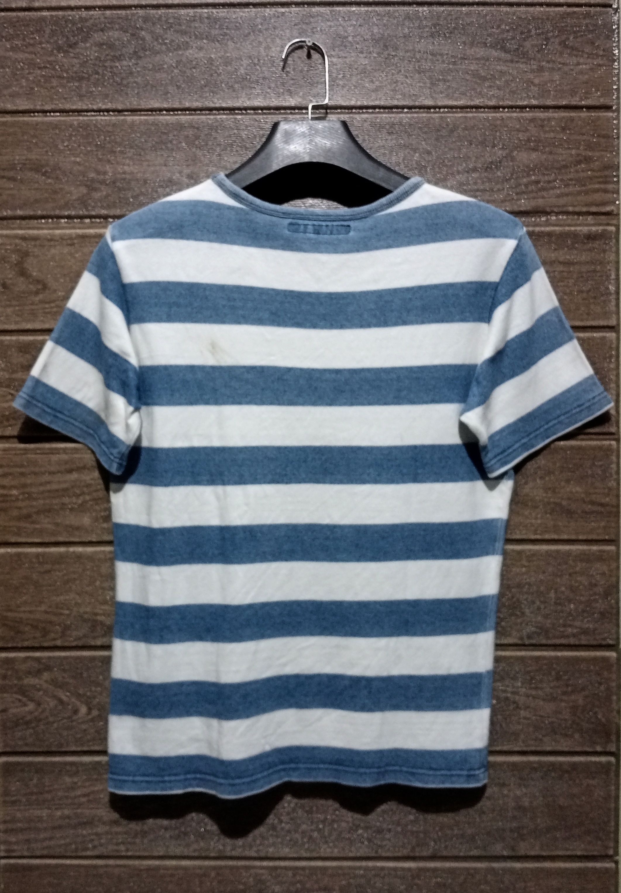 Blue Blue Japan Vintage Blue Blue Japan Stripe Tee Very Rare Size US M / EU 48-50 / 2 - 7 Thumbnail