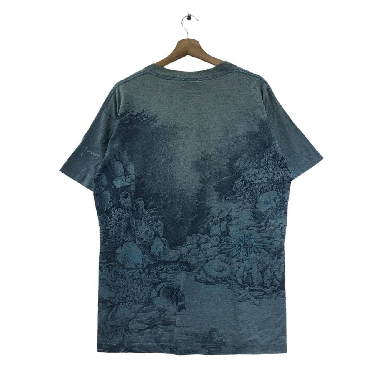Vintage Vtg 90’ HABITAT DOLPHIN OCEAN All Over Print Tee Shirt Size US L / EU 52-54 / 3 - 4 Thumbnail
