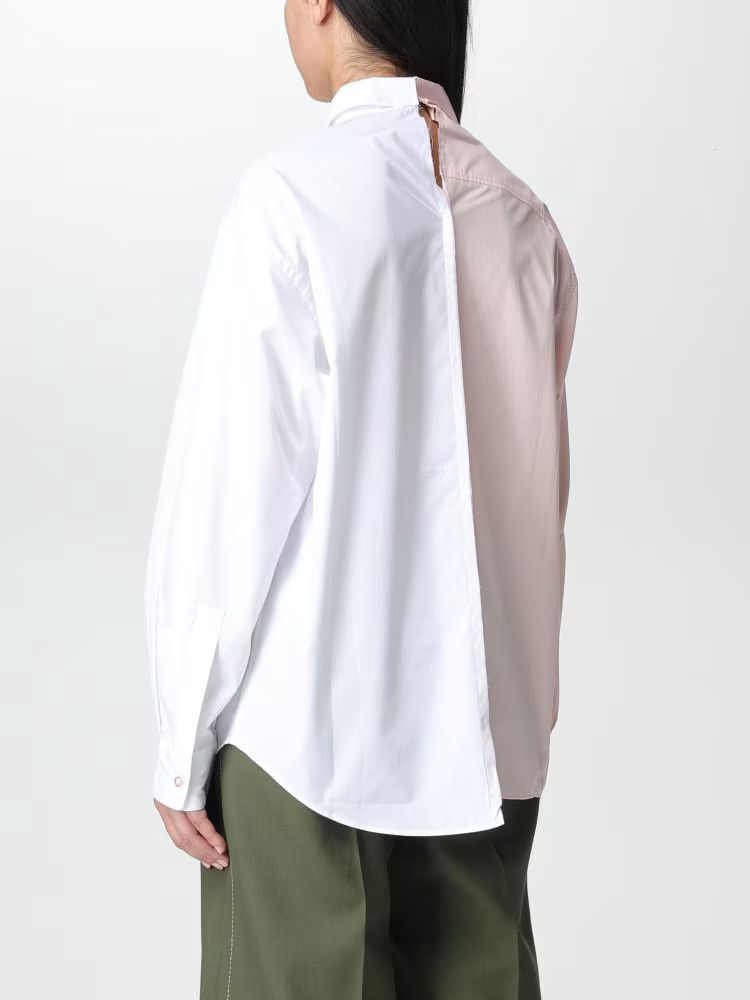 Marni o1y1125 Patterned Shirt in Pink/White Size S / US 4 / IT 40 - 2 Thumbnail