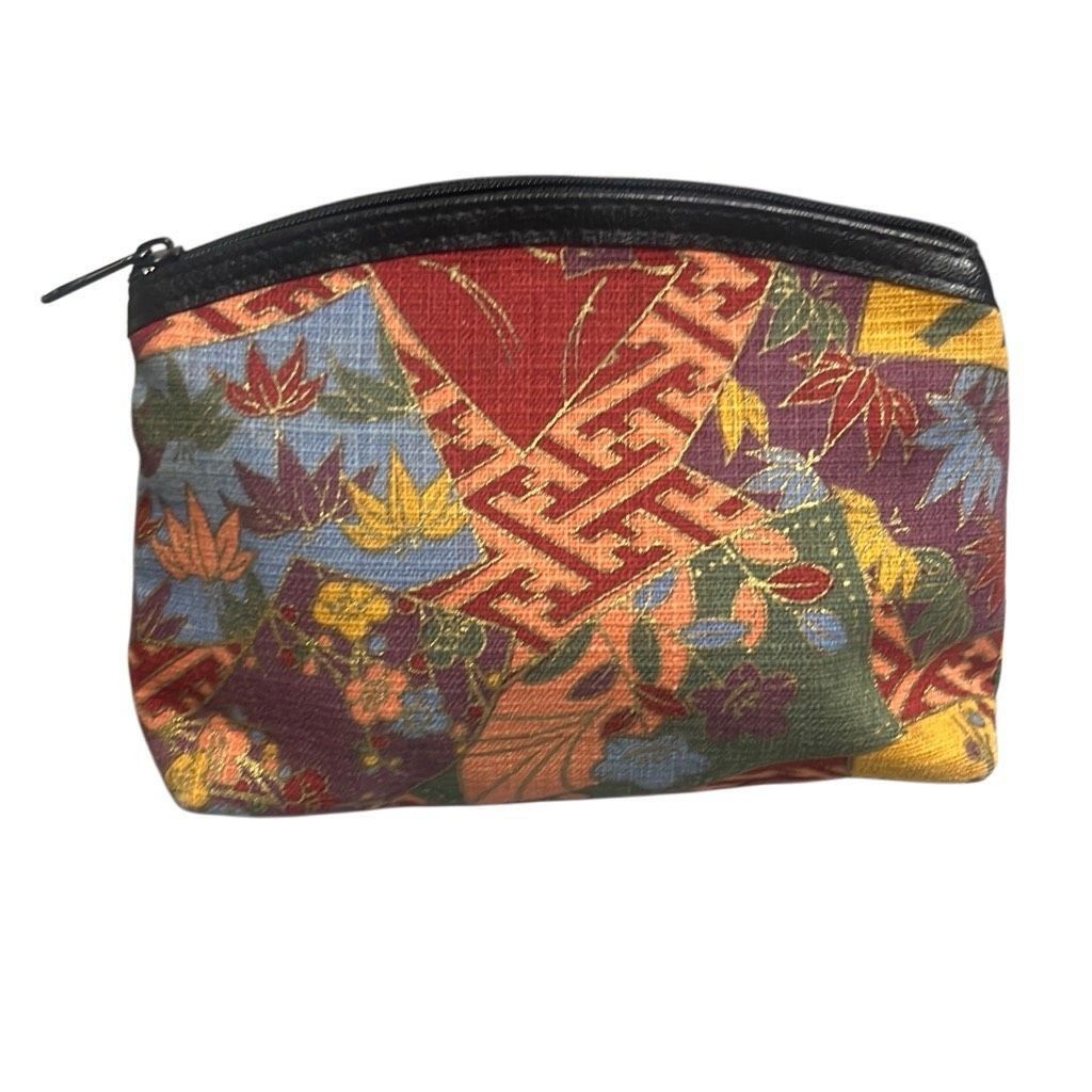 Other Fabric Floral Geometric multicolor Cosmetic Makeup Bag Penci Size ONE SIZE - 1 Thumbnail