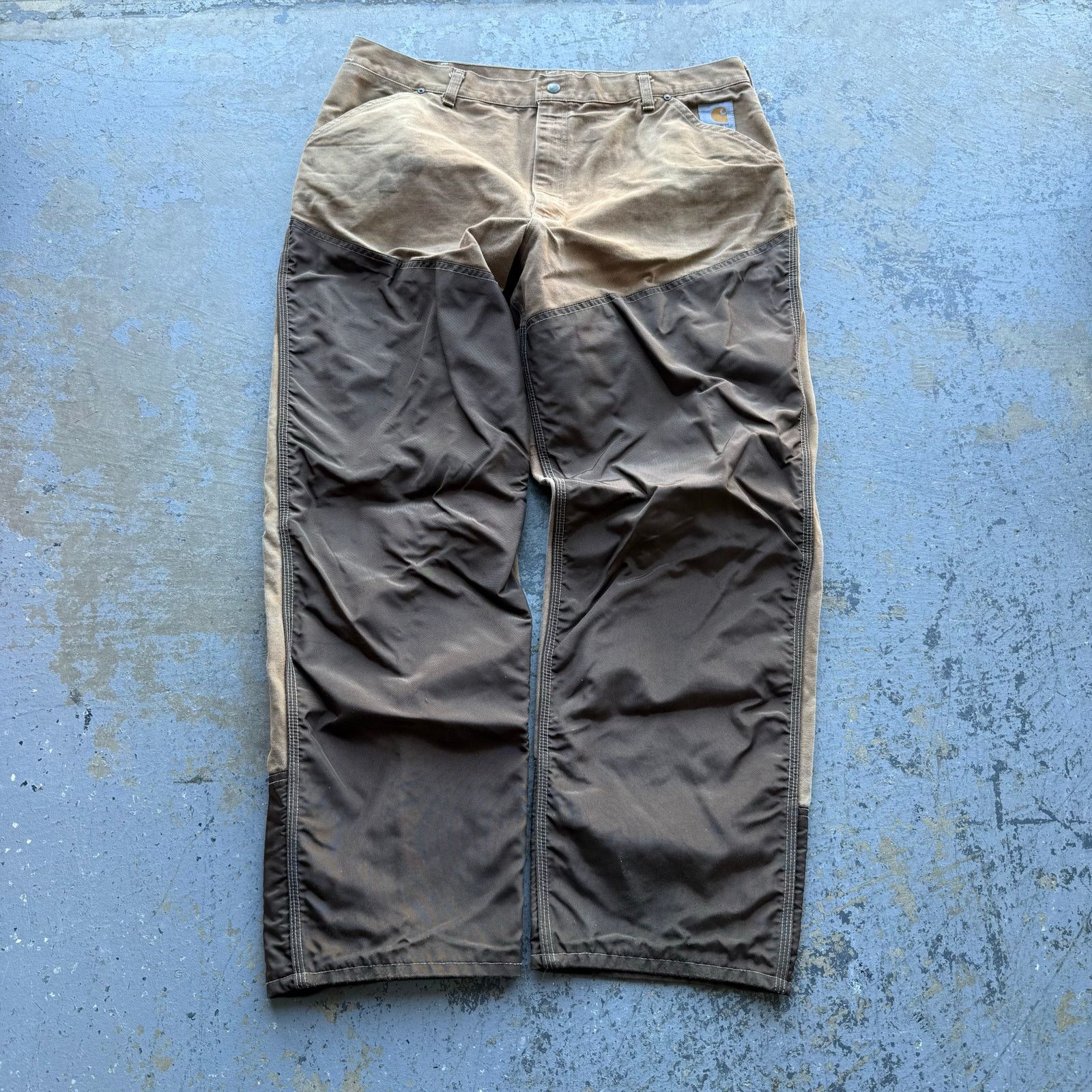 Carhartt wip single knee pants black Dearborn canvas