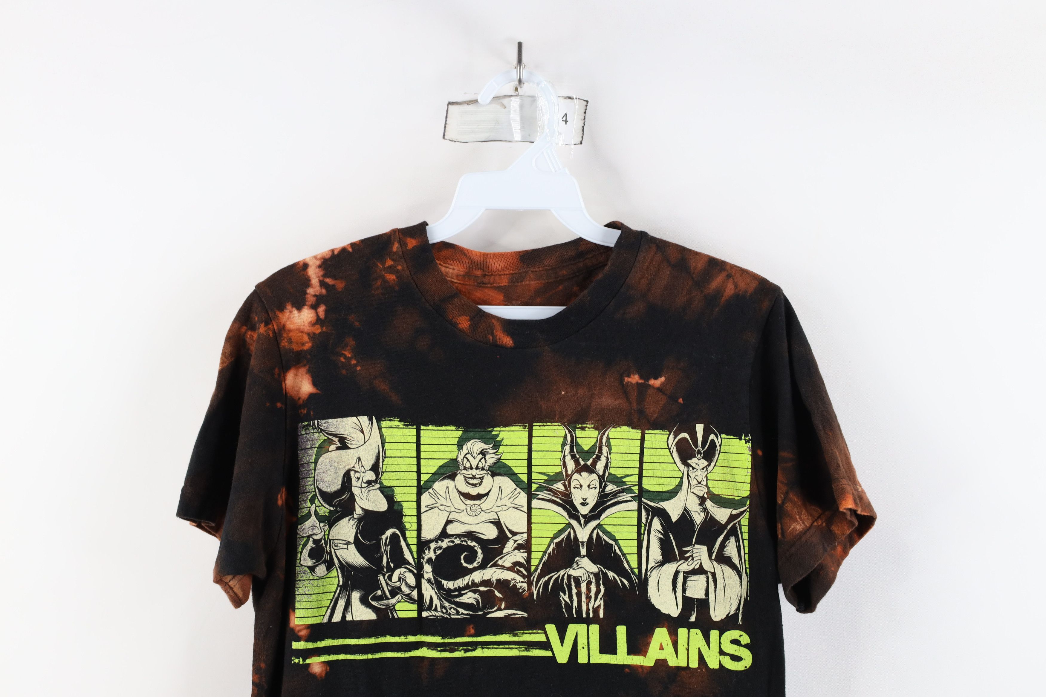 Disney × Vintage Vintage Disney Movie Villains Acid Wash Short Sleeve T-Shirt Size S / US 4 / IT 40 - 2 Thumbnail