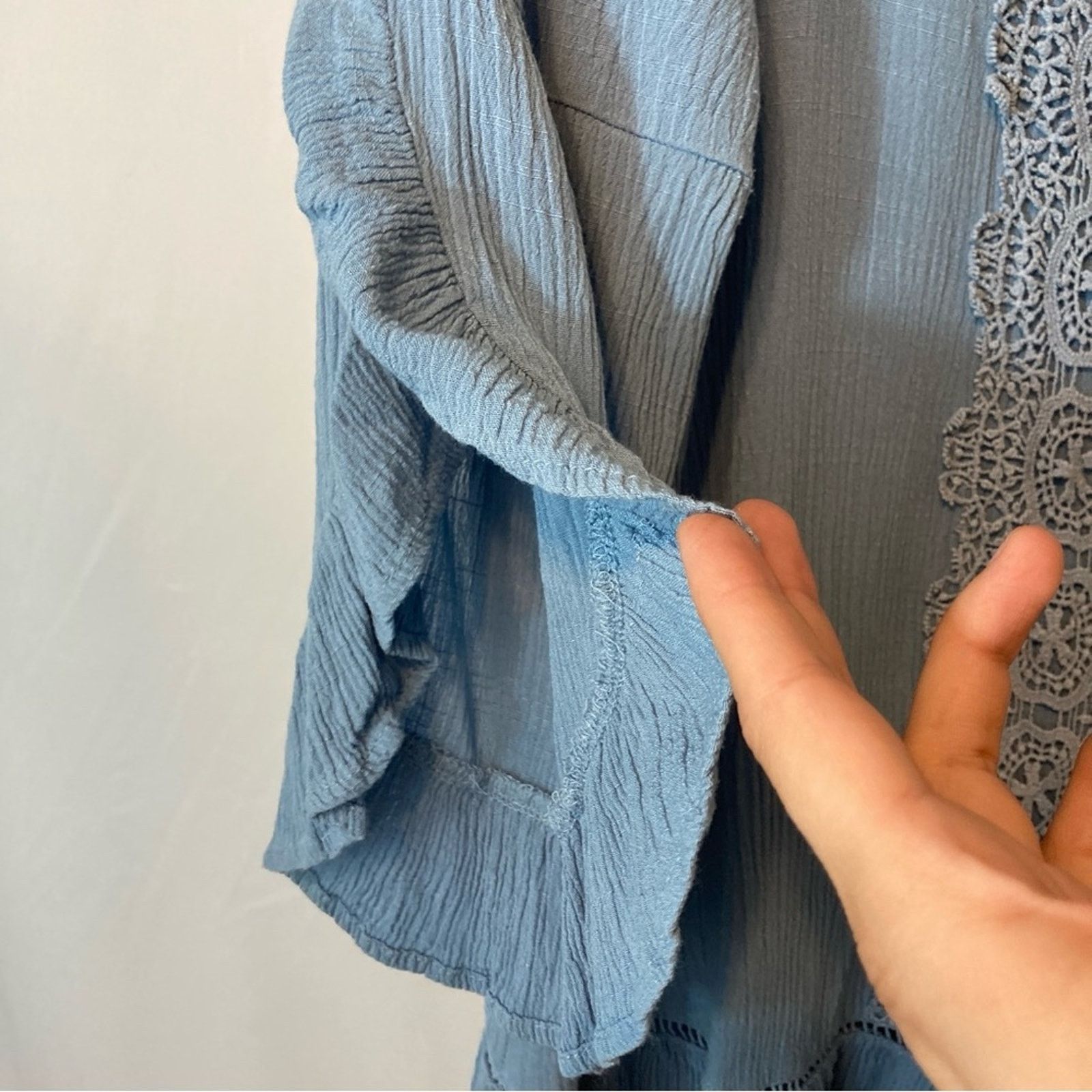 Other Style and Co. Lightweight Flowy Flutter Sleeve Blouse Top Size M / US 6-8 / IT 42-44 - 10 Thumbnail
