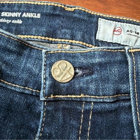 AG Adriano Goldschmied AG Adriano Goldschmied Dark Blue The Farrah Skinny Jeans 26 Size 26" / US 2 / IT 38 - 8 Thumbnail