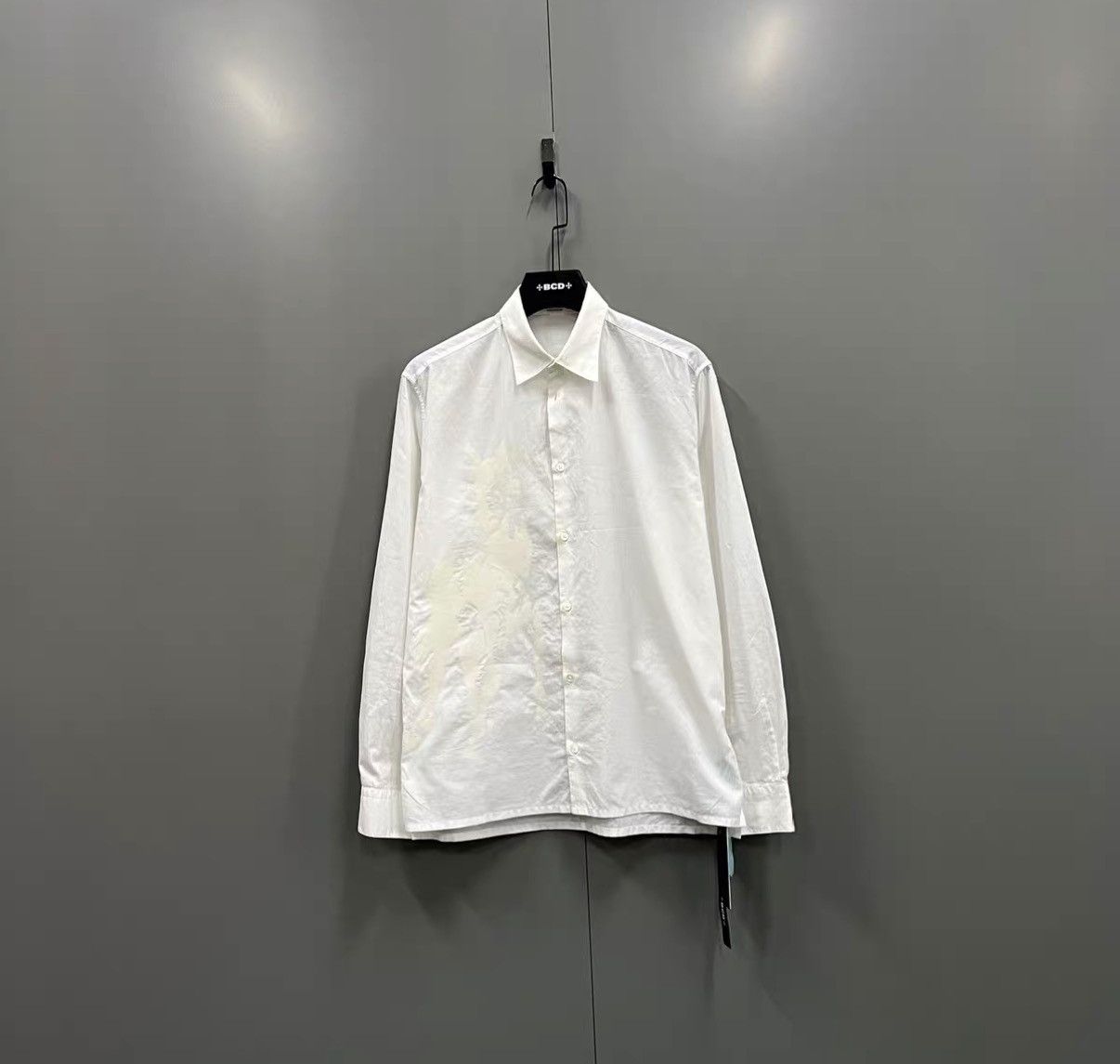 Hermes HERMES White Printed Long Sleeve Shirt J41 Size US XXS / EU 40 - 1 Thumbnail