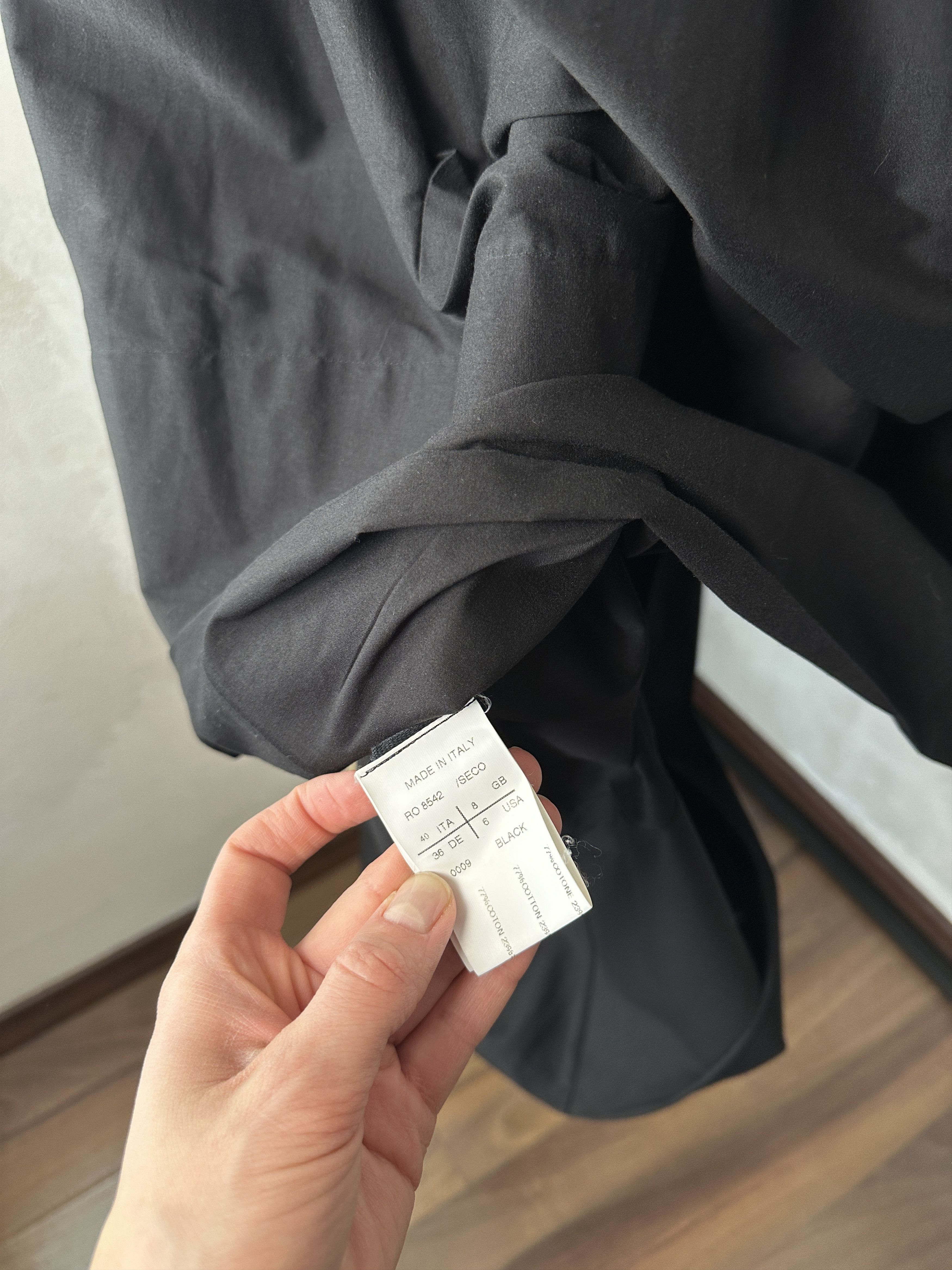 Rick Owens Rick Owens Anthem SS11 Draped Cotton Midi Dress Size S / US 4 / IT 40 - 4 Thumbnail