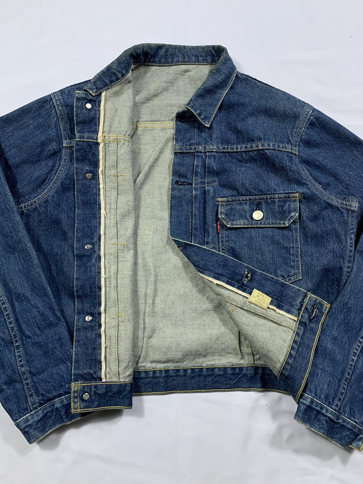 Levi's RARE VTG Levis 70502XX Type I Rade Tab Denim Selvedge Size US L / EU 52-54 / 3 - 3 Thumbnail