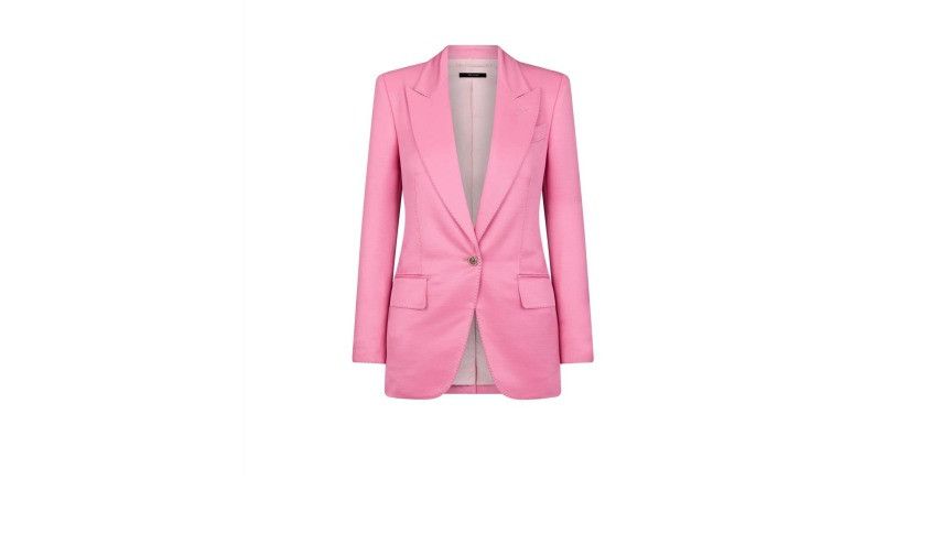 Tom Ford o1w1db10525 GI2970 Wallis Wool Jacket in Pink Size XS / US 0-2 / IT 36-38 - 1 Preview