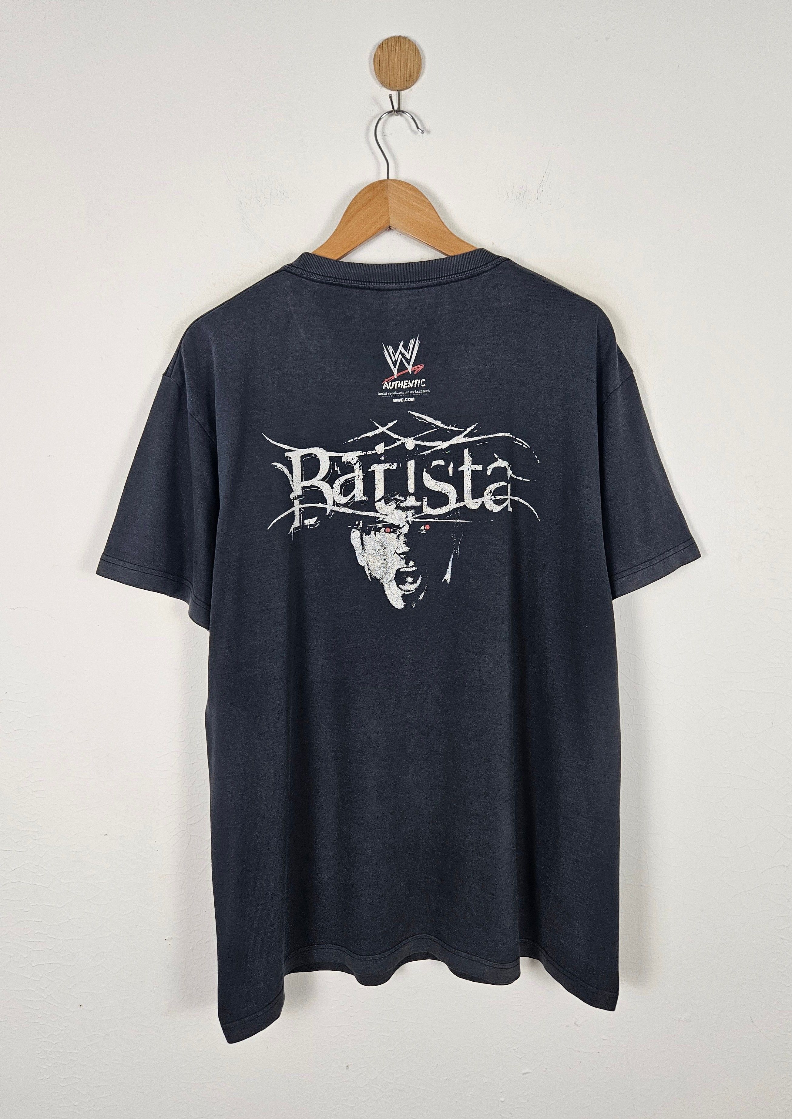 Vintage 2005 WWE Wrestlemania 21 Batista The Animal Wrestling Shirt Size US XL / EU 56 / 4 - 1 Thumbnail