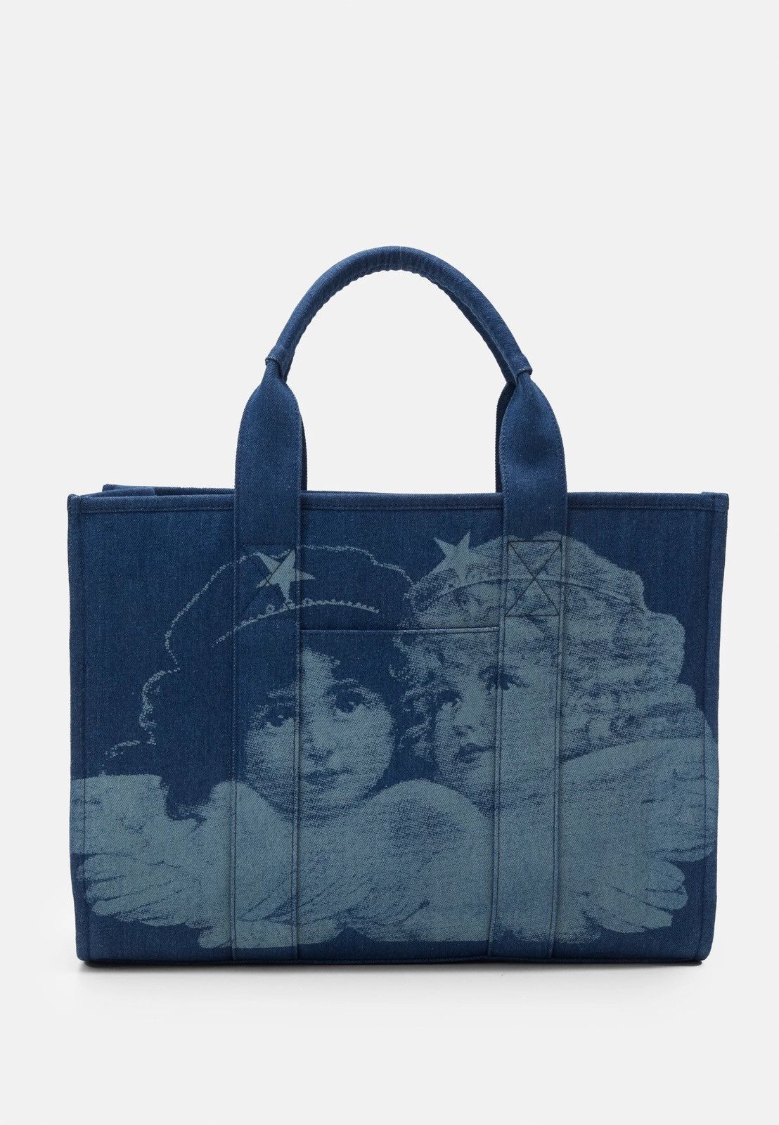 !DS! SS23 Fiorucci Angels Denim Blue Shopper Bag