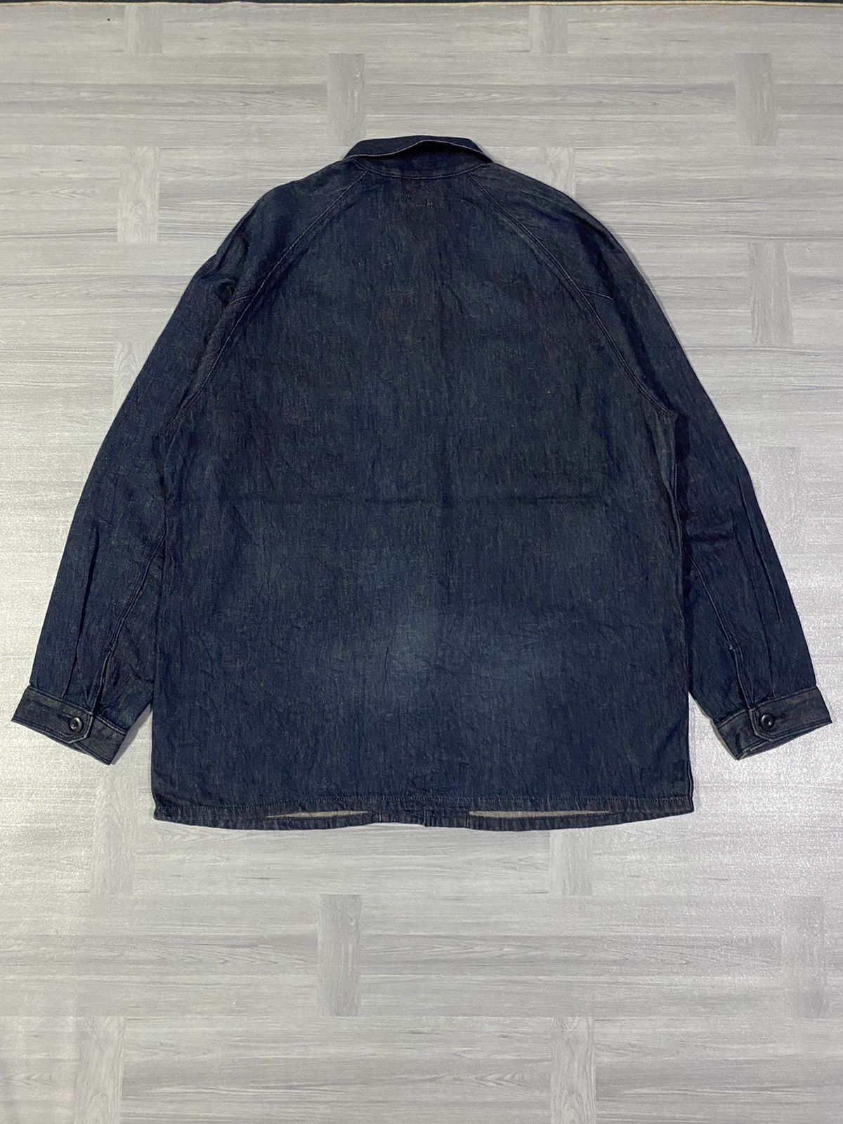 Uniqlo Uniqlo Utility Denim Jacket ( Cotton Linen ) Size US XL / EU 56 / 4 - 11 Thumbnail
