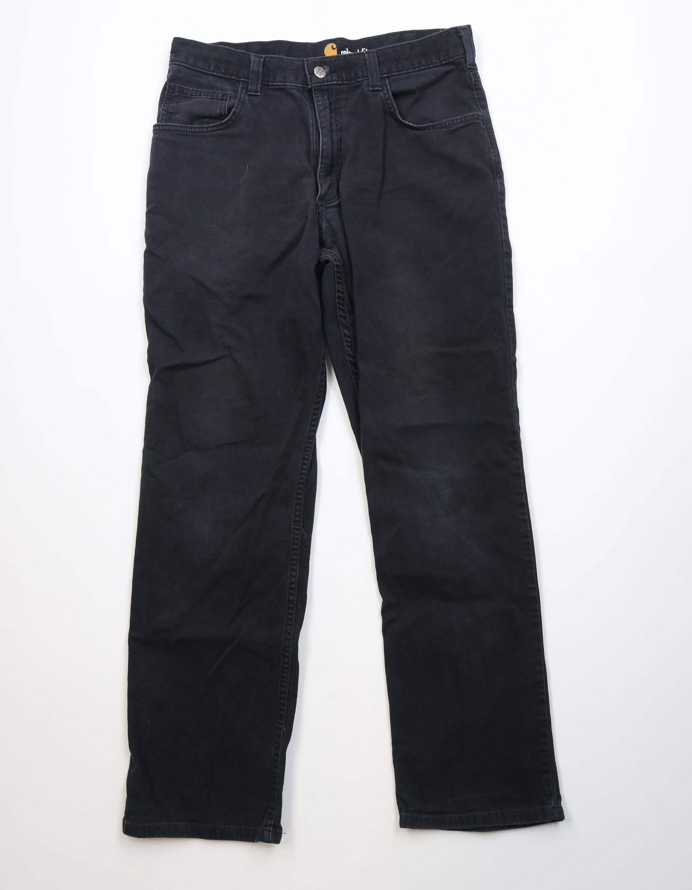 Carhartt Vintage Y2K Carhartt Relaxed Fit Stretch Canvas Pants Black Size US 33 - 1 Thumbnail
