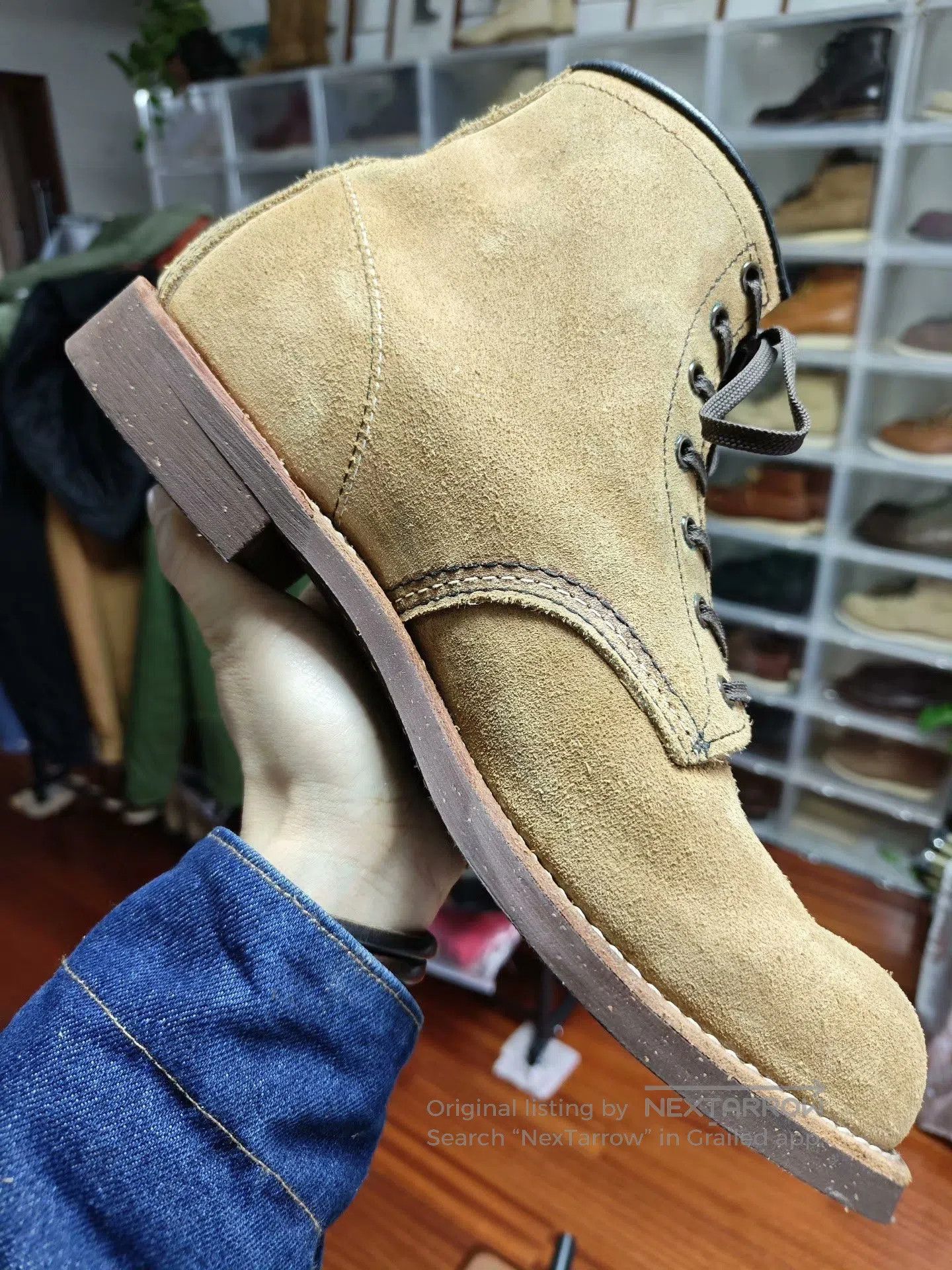 Red Wing Red Wing 9162 Suede Work Boots. Size US 9.5 / EU 42-43 - 6 Thumbnail
