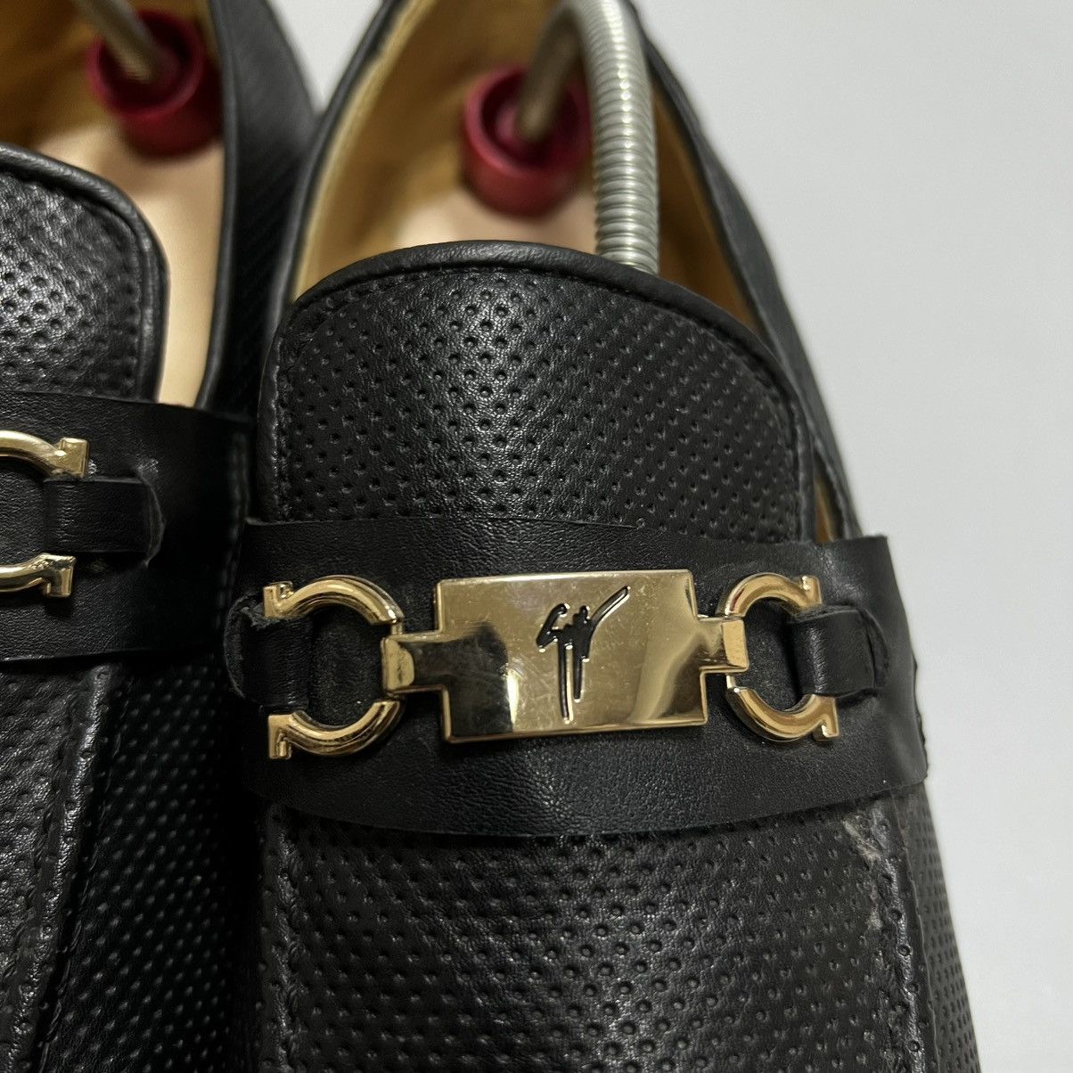 Giuseppe Zanotti Giuseppe Zanotti Leather Slip-on Black Shoes Size US 7 / EU 40 - 7 Thumbnail