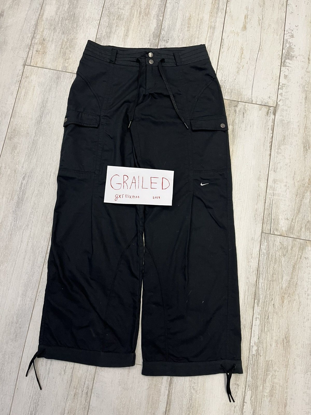 Nike × Vintage NIKE Parachute Pants wide legs Size US 31 - 1 Thumbnail