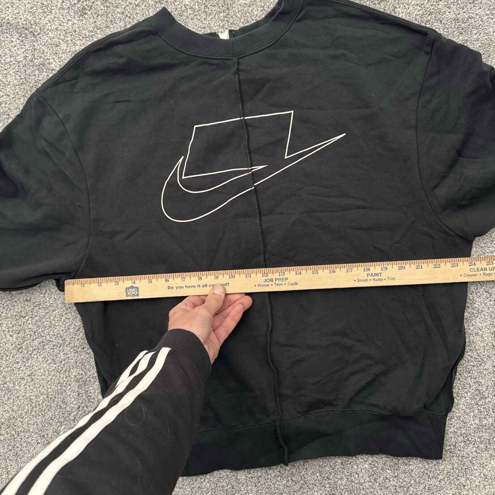 Nike Nike Y2K Sweatshirt Womens Small Back Zipper Deconstructed Size S / US 4 / IT 40 - 6 Thumbnail