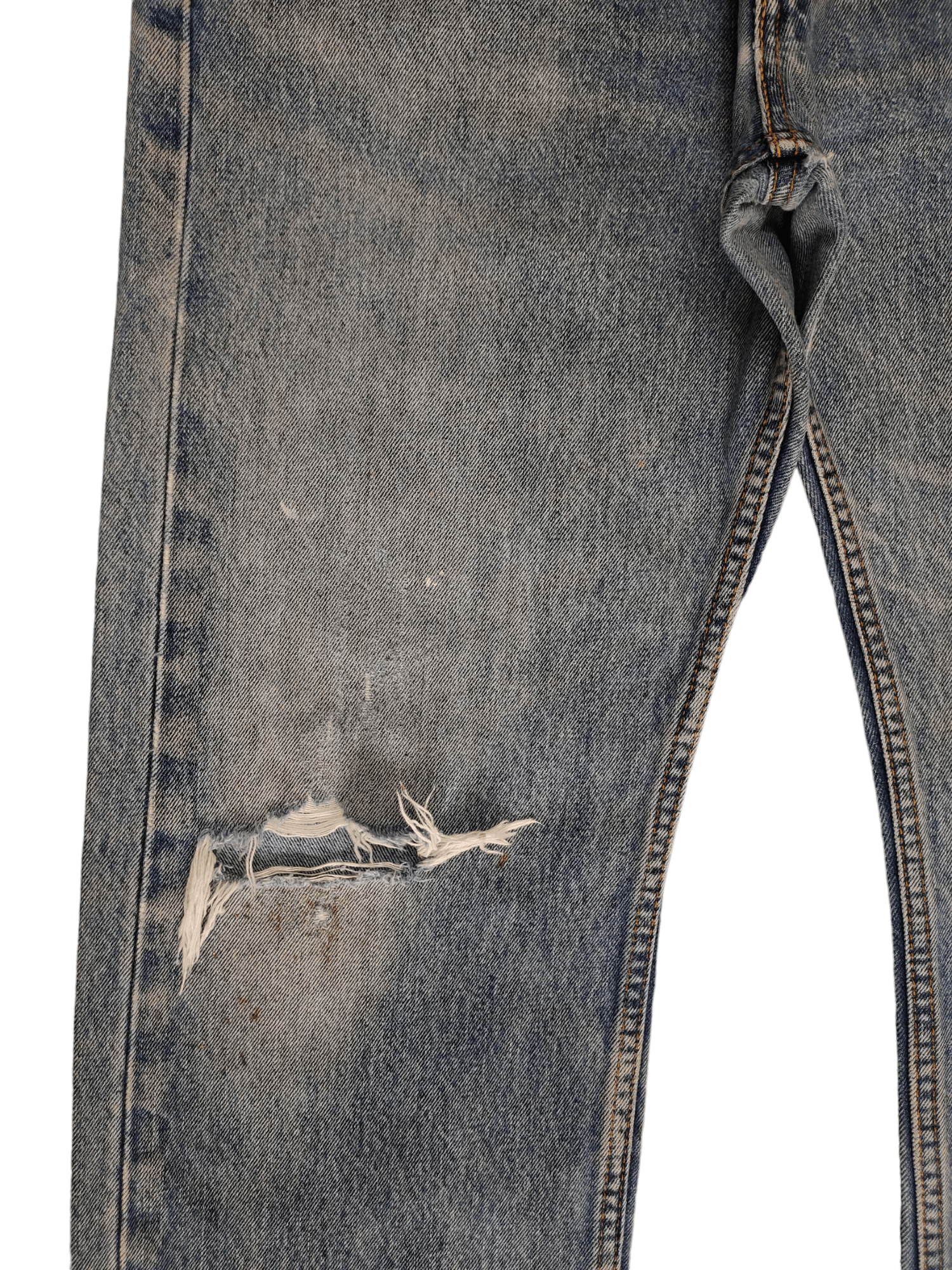 Levi's Vintage Y2k Levis 505 Distress Faded Sand Wash Denim Jeans Size US 36 / EU 52 - 5 Thumbnail