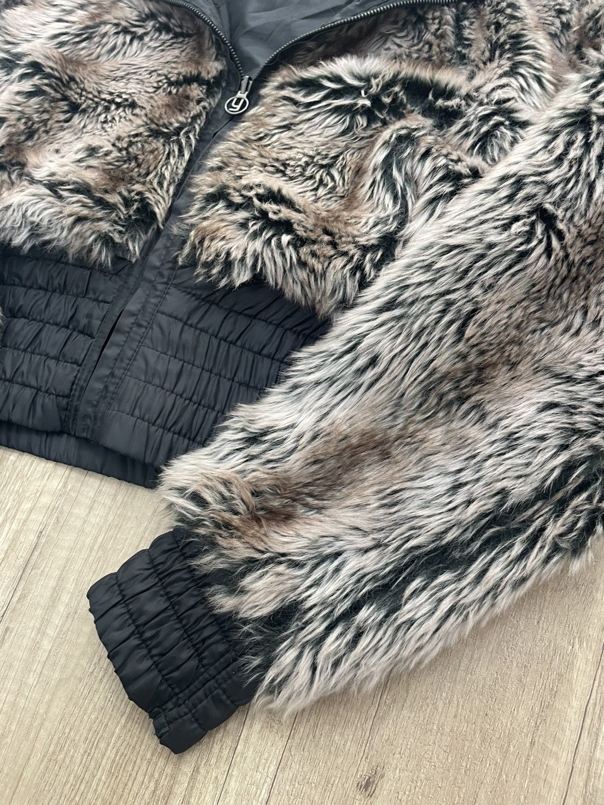 Hysteric Glamour Y2K fur fuzzy opium japanese cropped bomber if six was nine Size US M / EU 48-50 / 2 - 4 Thumbnail