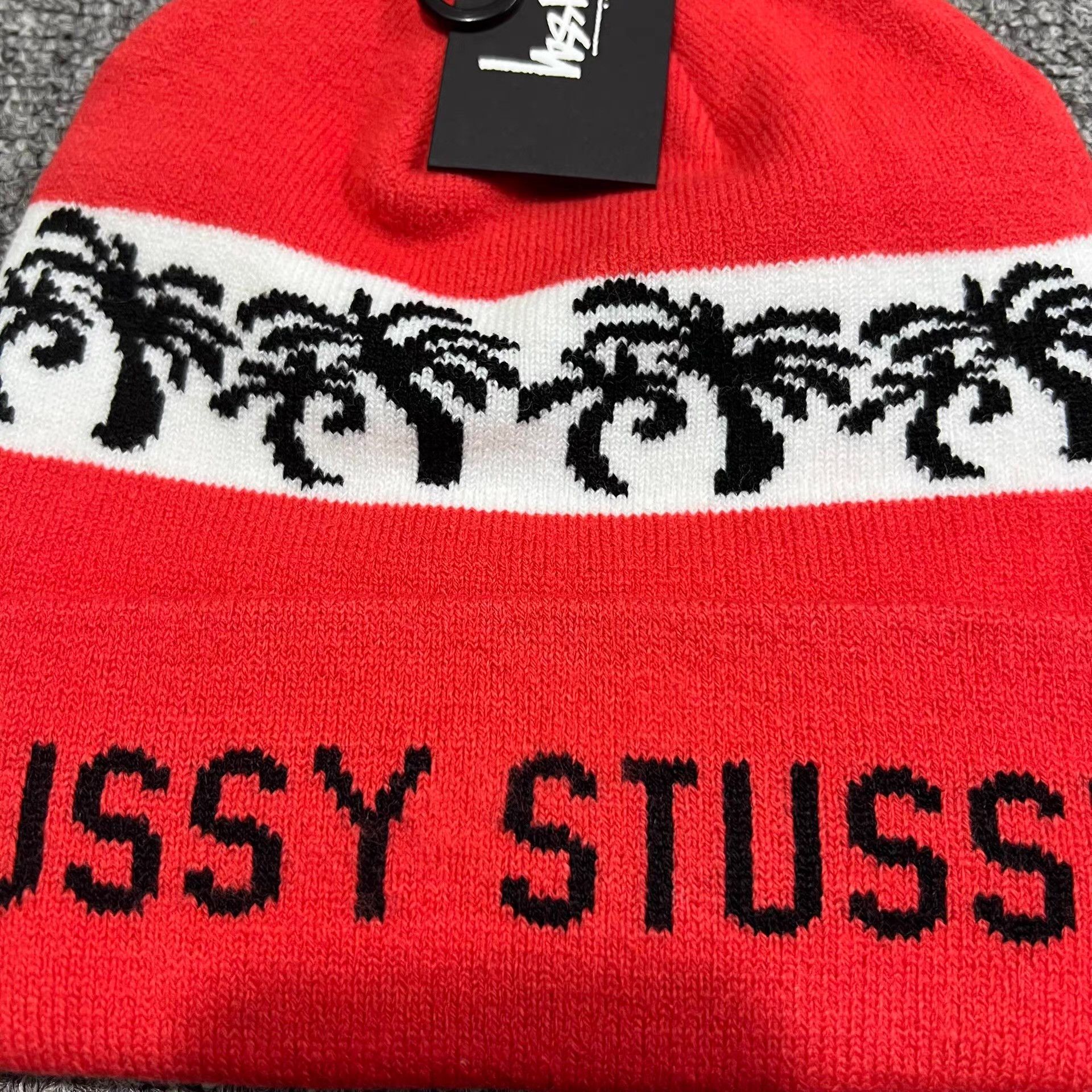 Ts(S) Stussy Palm Tree Knitted Beanie。 Q7 Size ONE SIZE - 3 Thumbnail