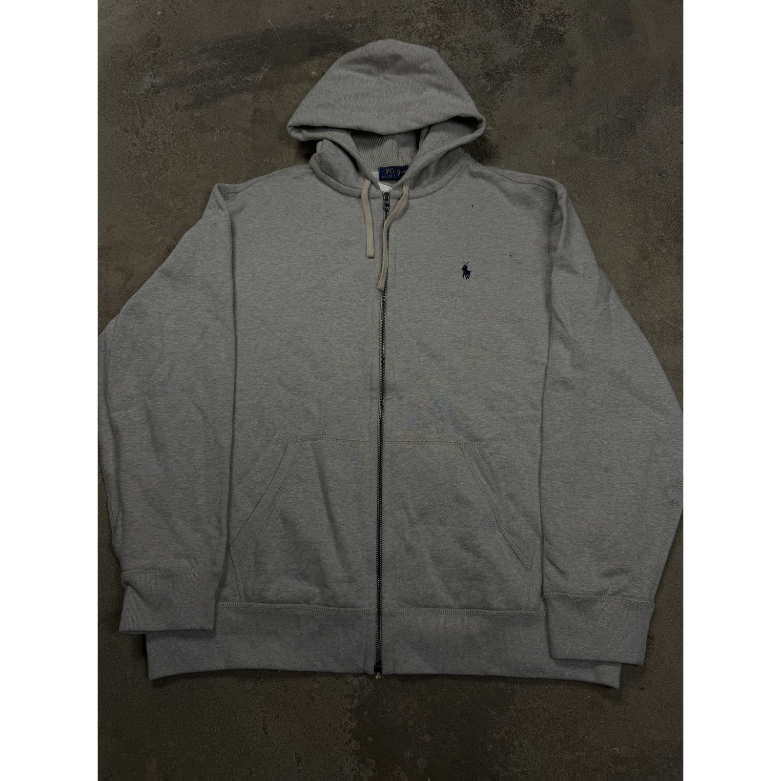 Polo Ralph Lauren Polo Zip Up Grey Navy New with Tags XXL Size US XXL / EU 58 / 5 - 1 Thumbnail