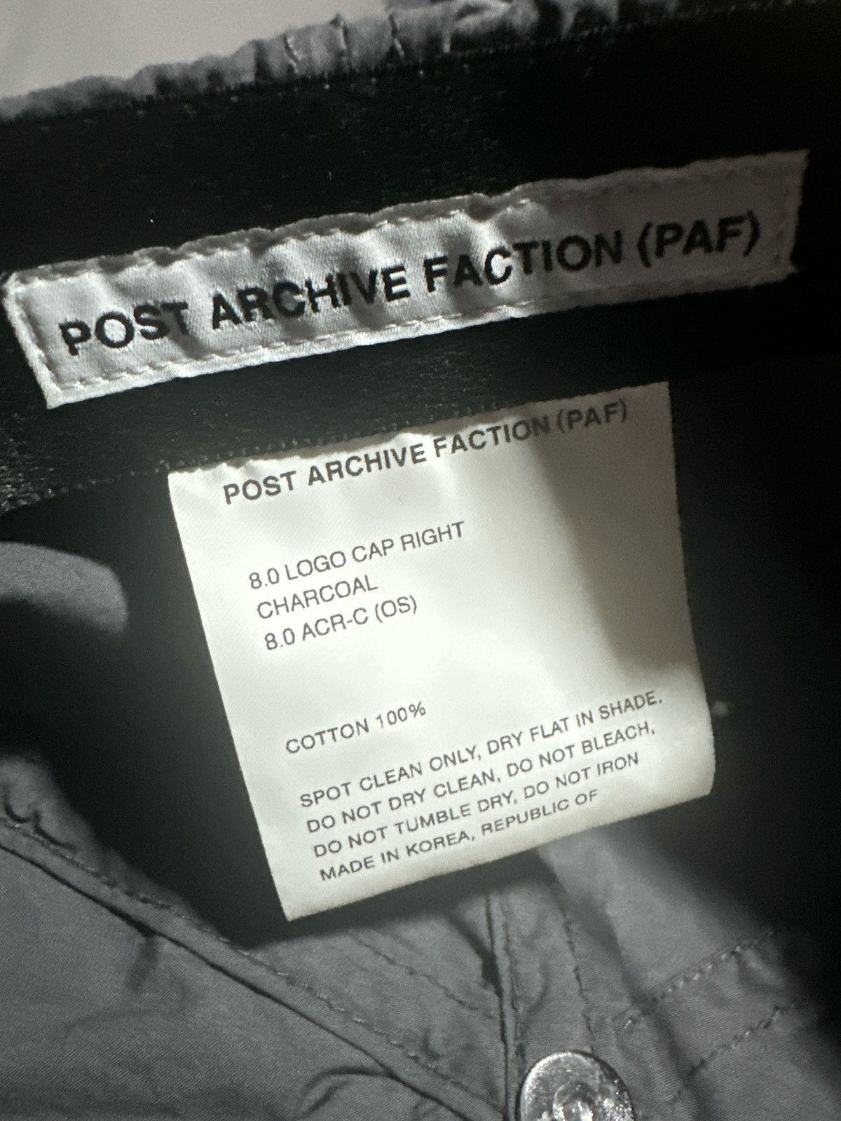 POST ARCHIVE FACTION (PAF) Post Archive Faction PAF Cap Size ONE SIZE - 3 Thumbnail