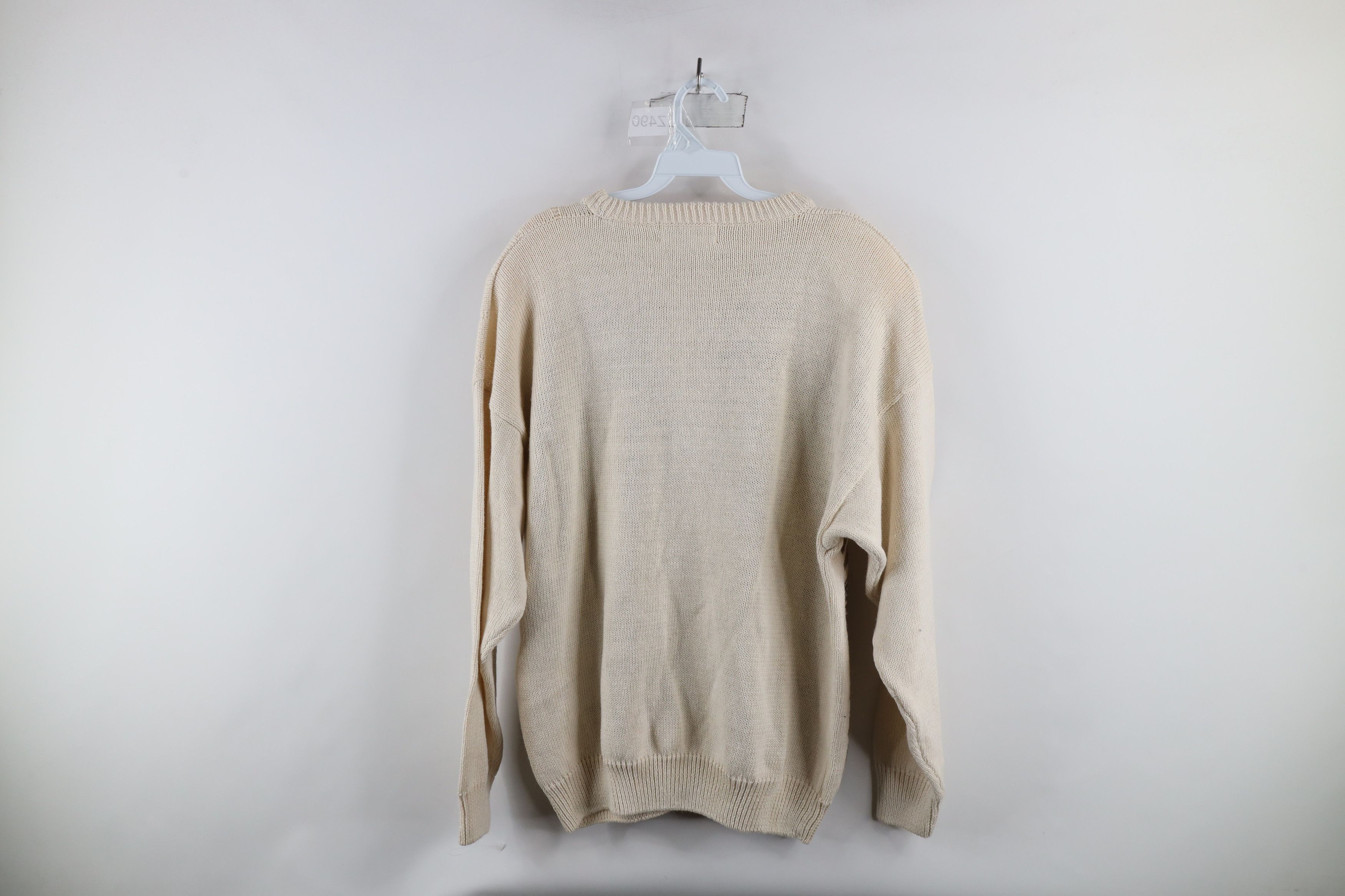 Vintage Deadstock Vintage 90s Coogi Style Patchwork Knit Sweater Size XL / US 12-14 / IT 48-50 - 7 Thumbnail