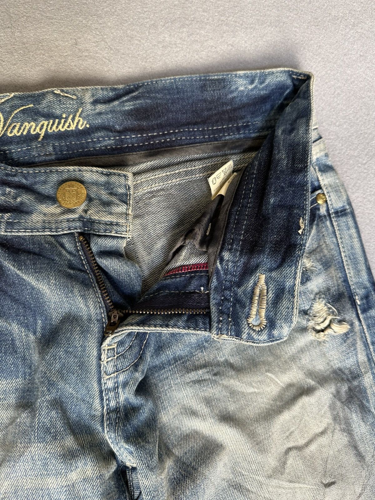 Vanquish FLARE Vanquish Japan Distressed Denim Size US 32 / EU 48 - 11 Thumbnail