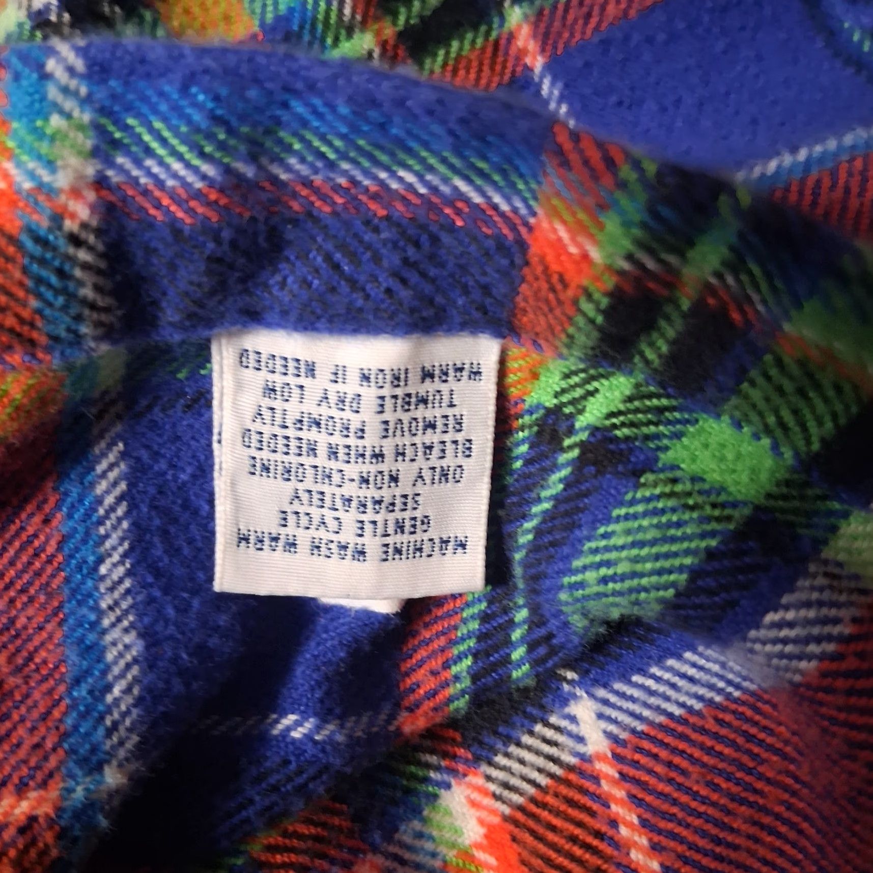 Ralph Lauren Ralph Lauren Flannel Shirt Men XL Blue Orange Green Plaid Tartan Button Down Size US XL / EU 56 / 4 - 6 Thumbnail