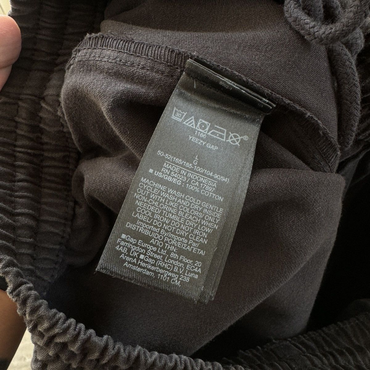 Gap YZY x GAP Sateen Cargo Pants Washed Black Unreleased Size US 34 / EU 50 - 6 Thumbnail