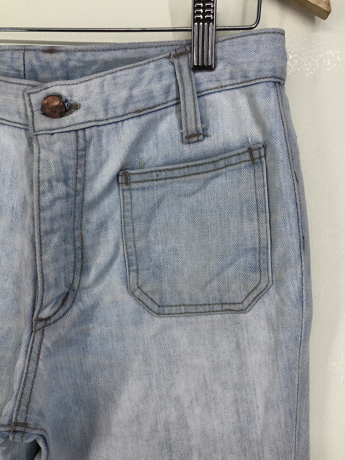 Wrangler Vintage Wrangler Super Flared Light Wash Bush Pants Size US 26 / EU 42 - 7 Thumbnail