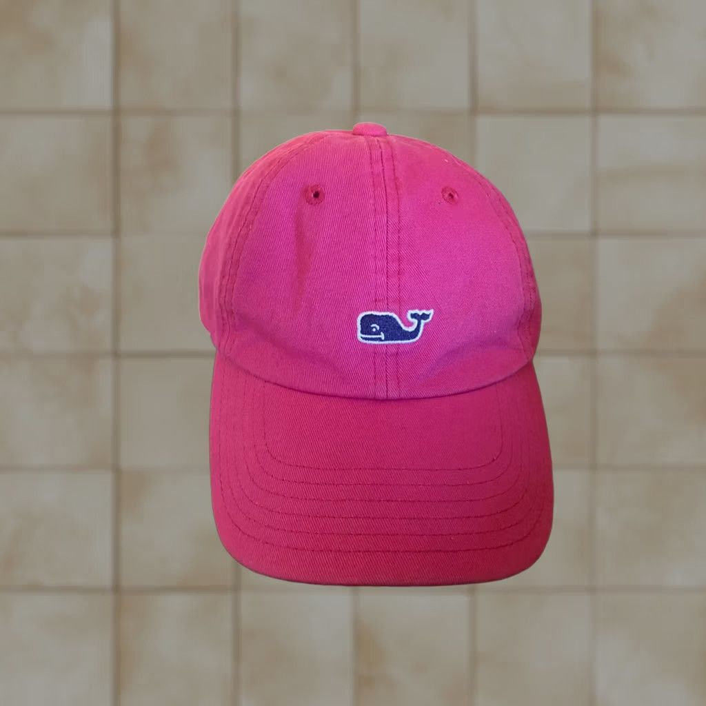 Vineyard Vines Vineyard Vines Hat Baseball Cap Unisex Adults Adjustable Pink Whale Logo Strapback Cotton Size ONE SIZE - 1 Thumbnail